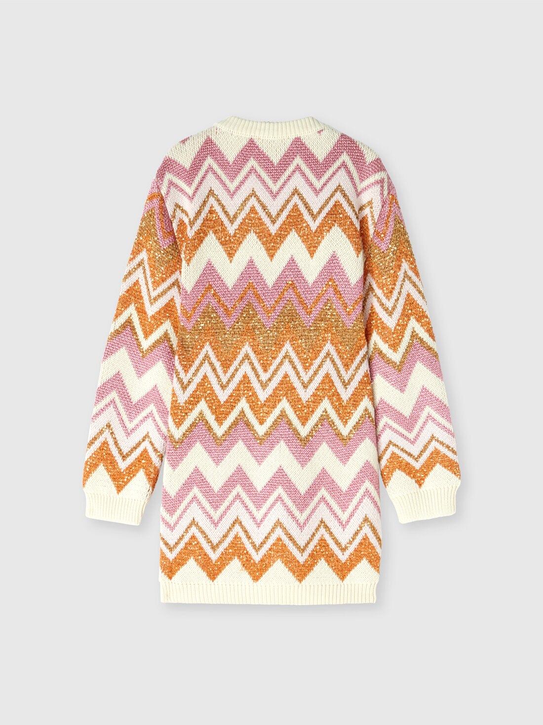 Cardigan aus einer Lamé-Mischung aus Baumwolle und Kaschmir, Beige & Mehrfarbig  - KS24WM00BV00GVS01H3 - 1