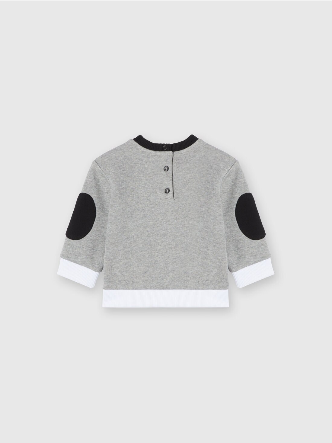 Cotton crewneck sweatshirt with embossed logo print, Grey - KS24WW04BV00GWS91O8 - 1