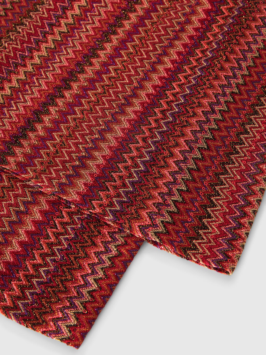 Pantalones palazzo de viscosa y lamé con motivo chevron., Multicolor  - KS25SI01BV00HMS80DT - 3