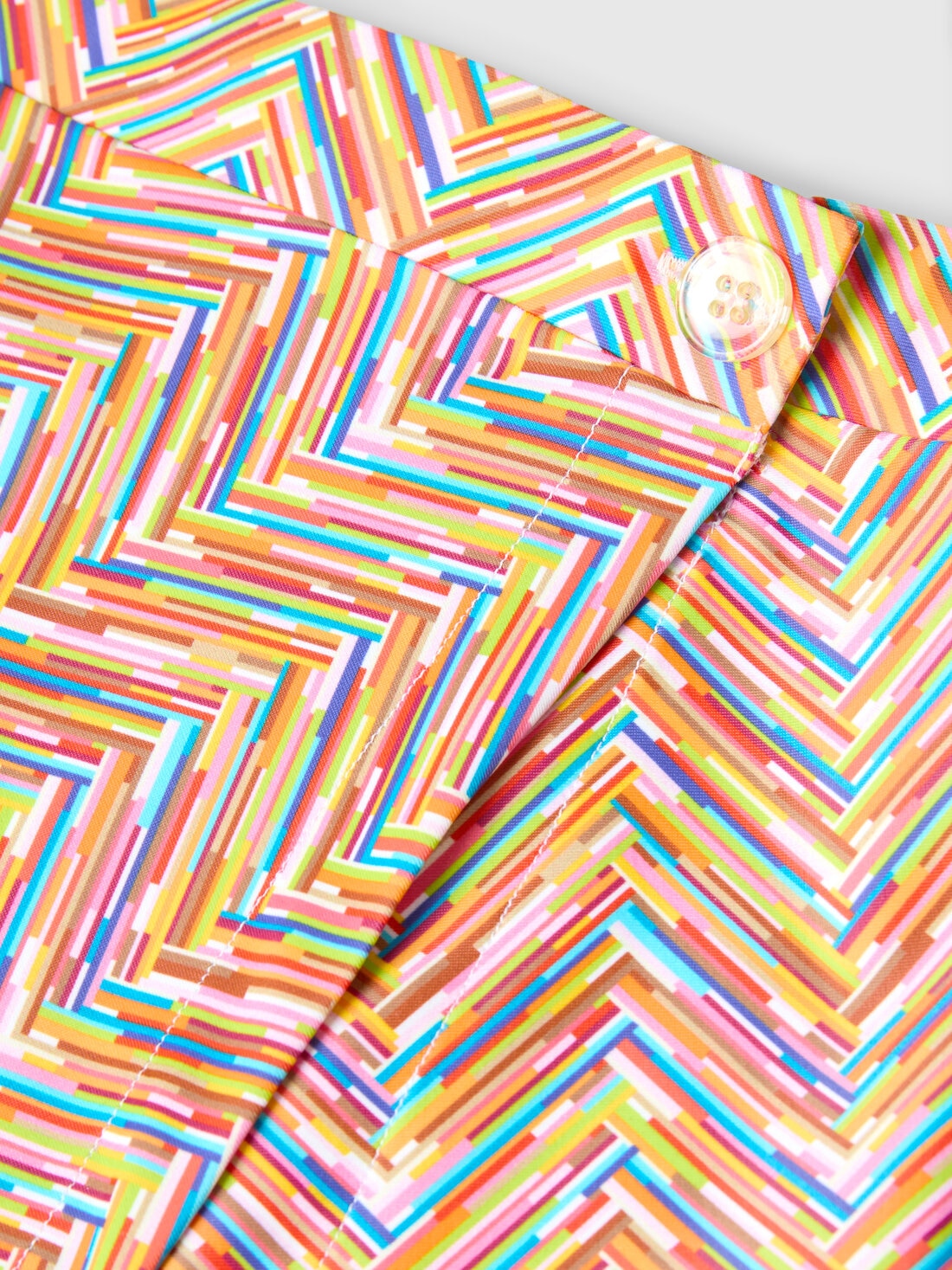 Pareo cubrebañador con estampado en zigzag, Multicolor  - 8053147564968 - 2