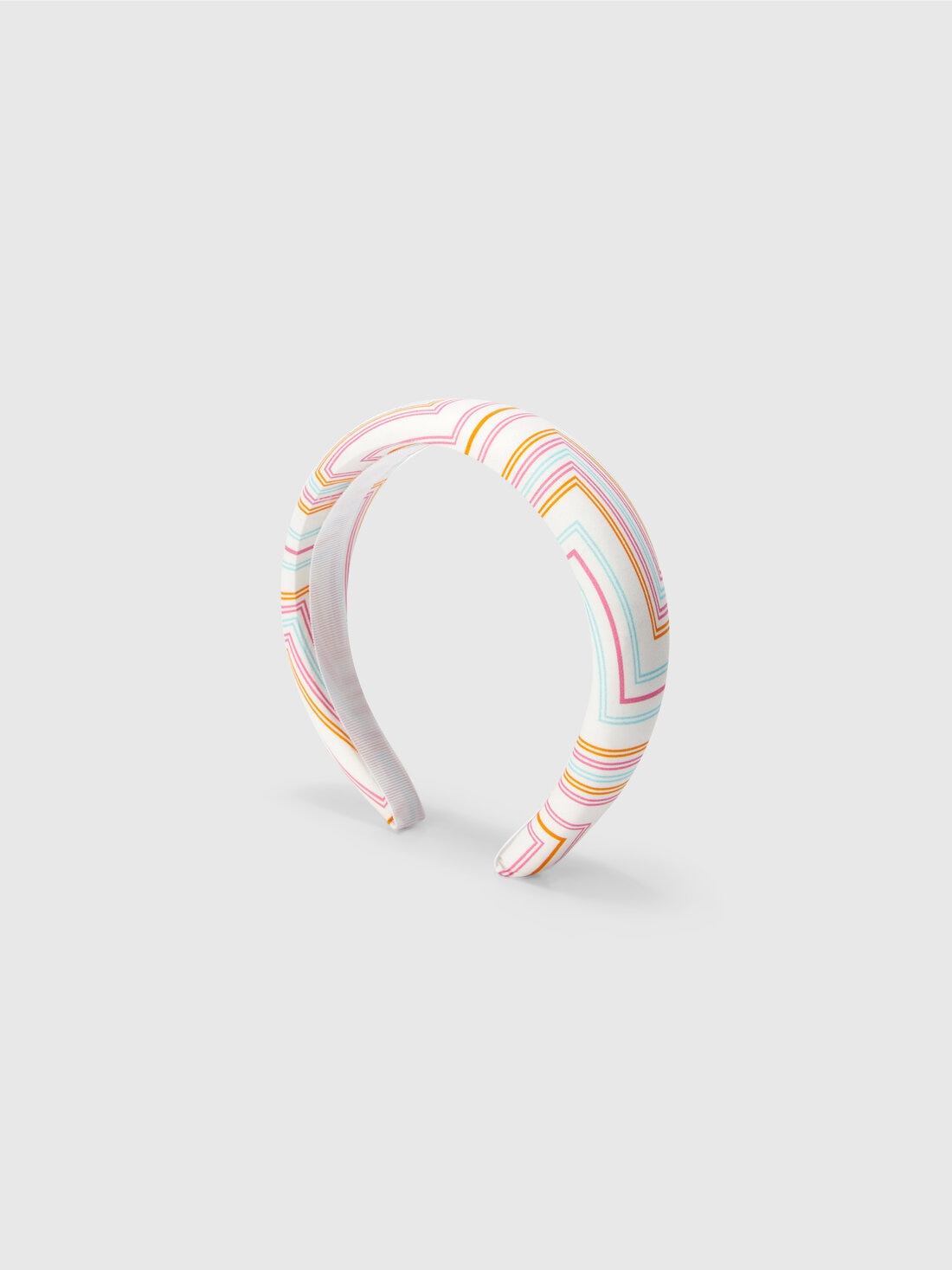 Diadema con estampado zig zag, Blanco Multicolor   - 8053147565002 - 1