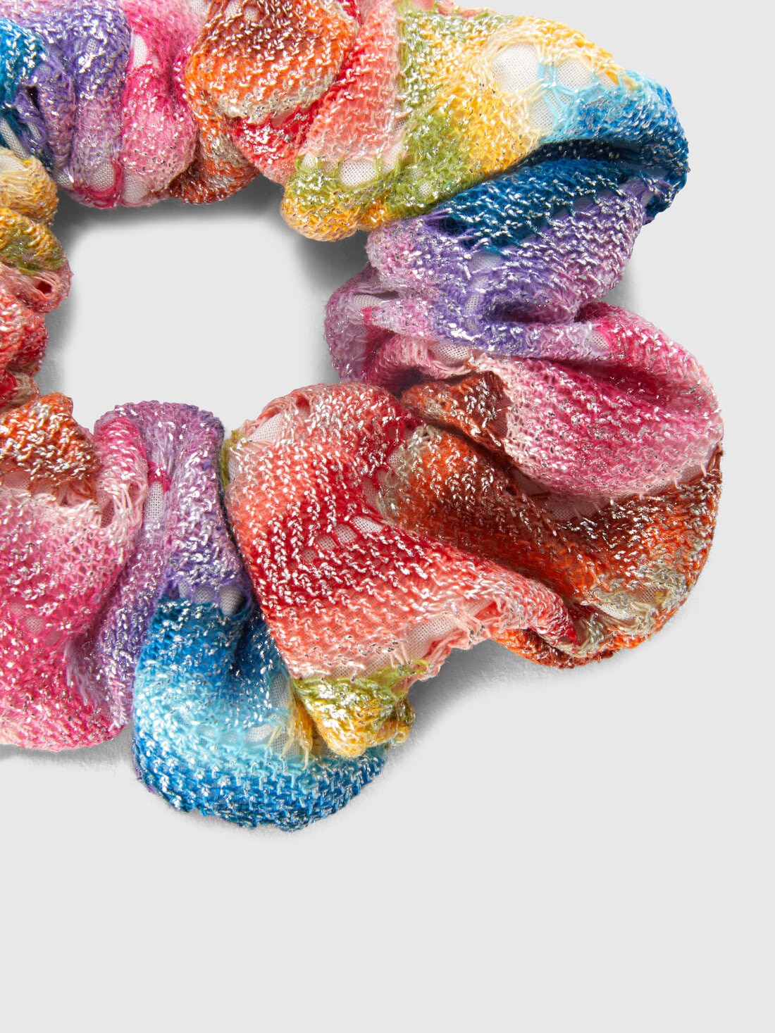 Gestricktes Haargummi mit Chevron-Muster, Mehrfarbig  - 8053147565026 - 1