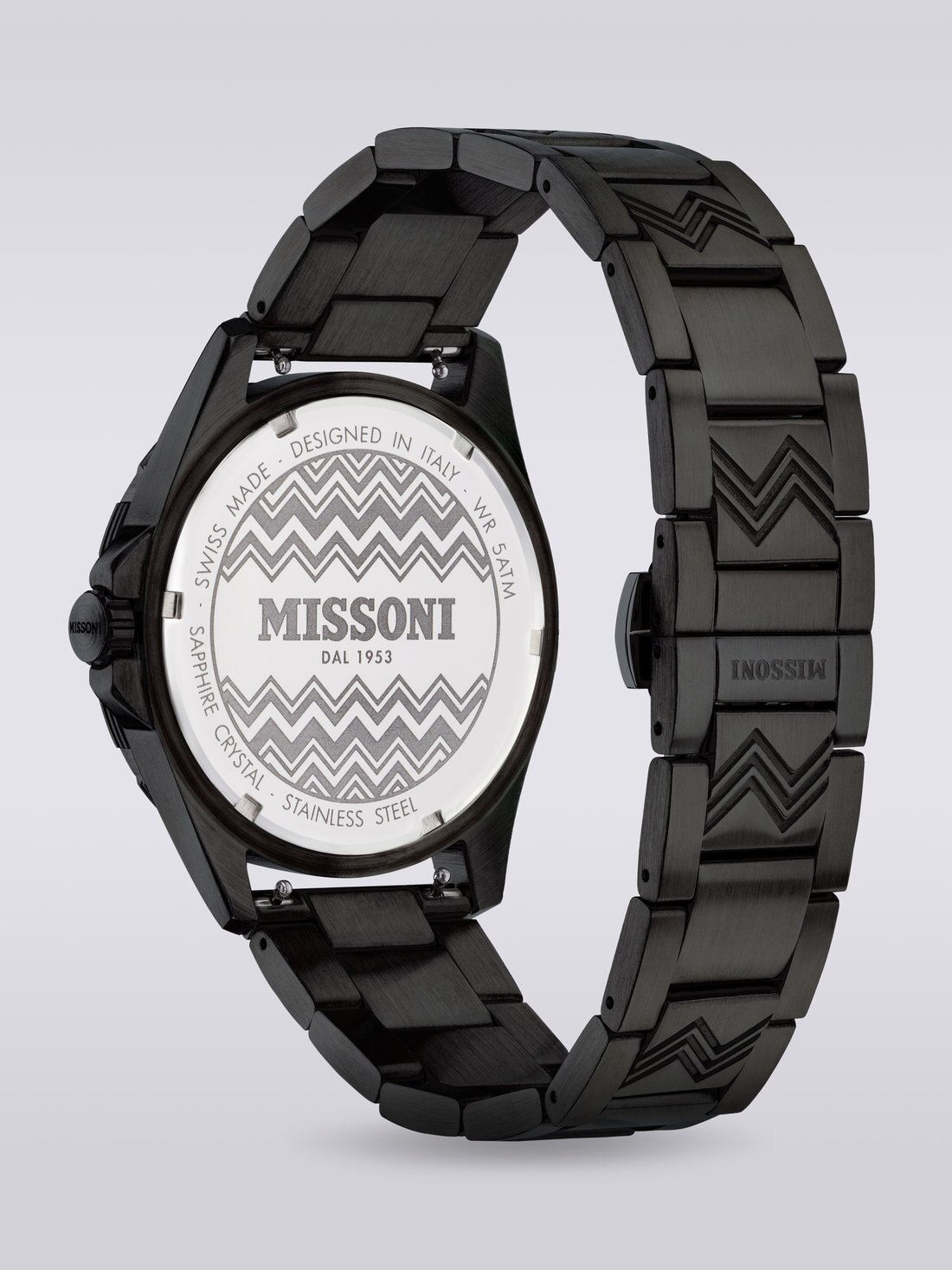 Missoni Gmt 43mm  watch, Black    - 8051575781827 - 2