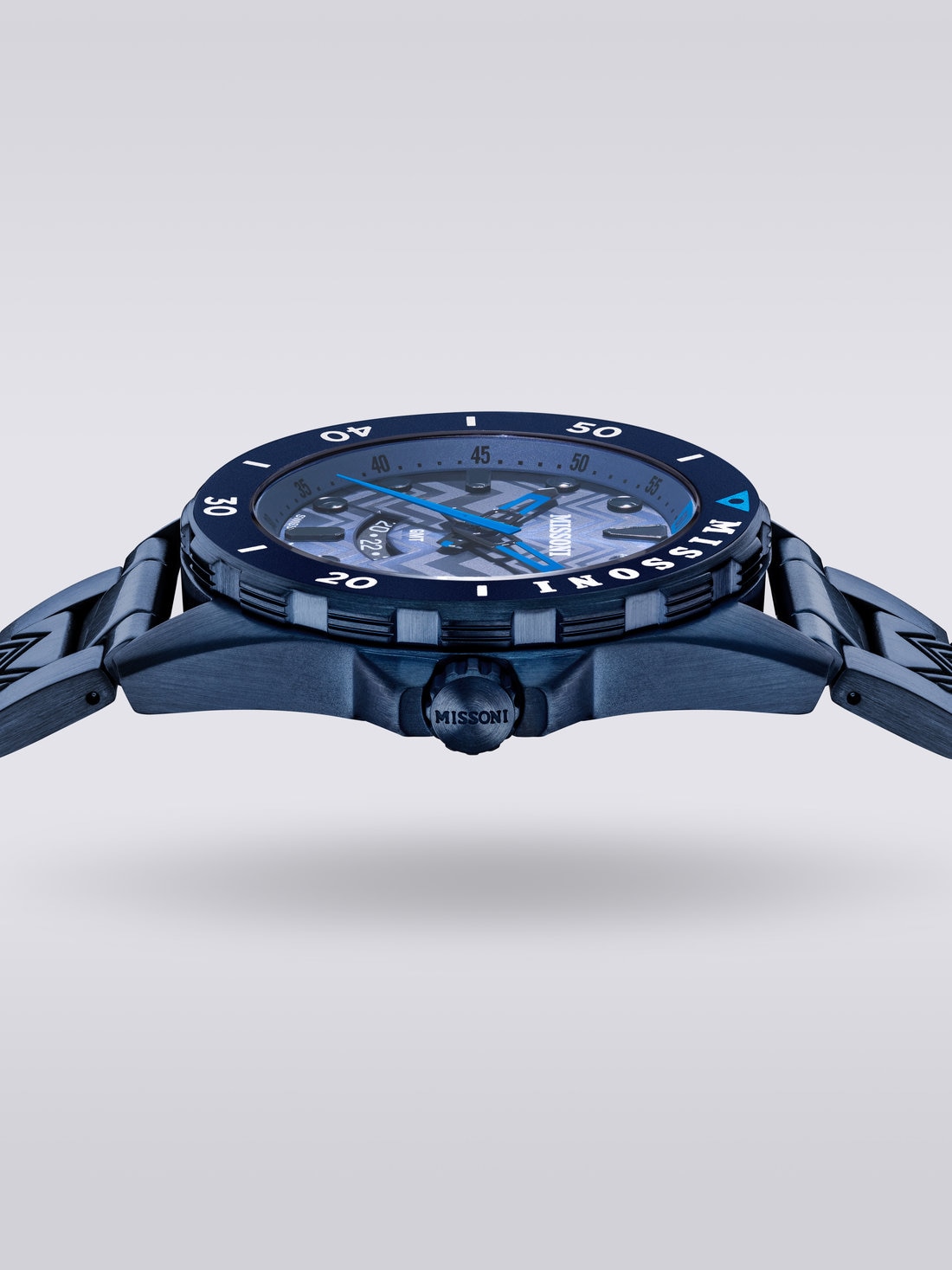 Missoni Gmt 43mm  watch , Blue - 8051575781834 - 3