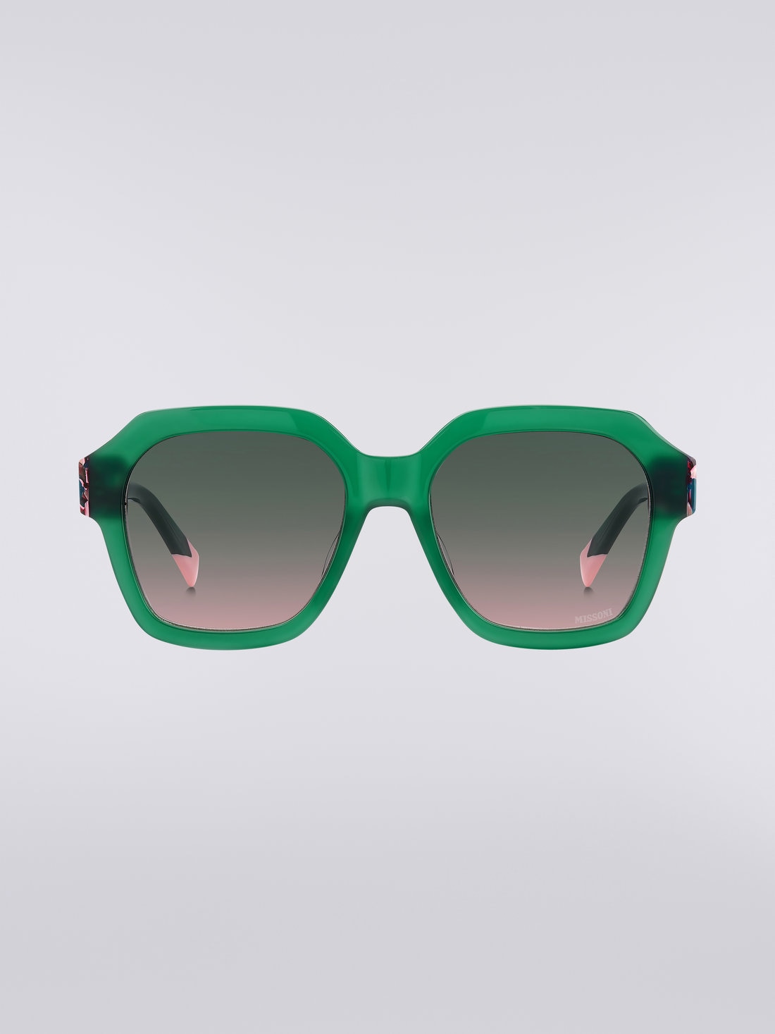 Missoni Seasonal Acetate Sunglasses, Green & Pink - 8051575840159 - 0