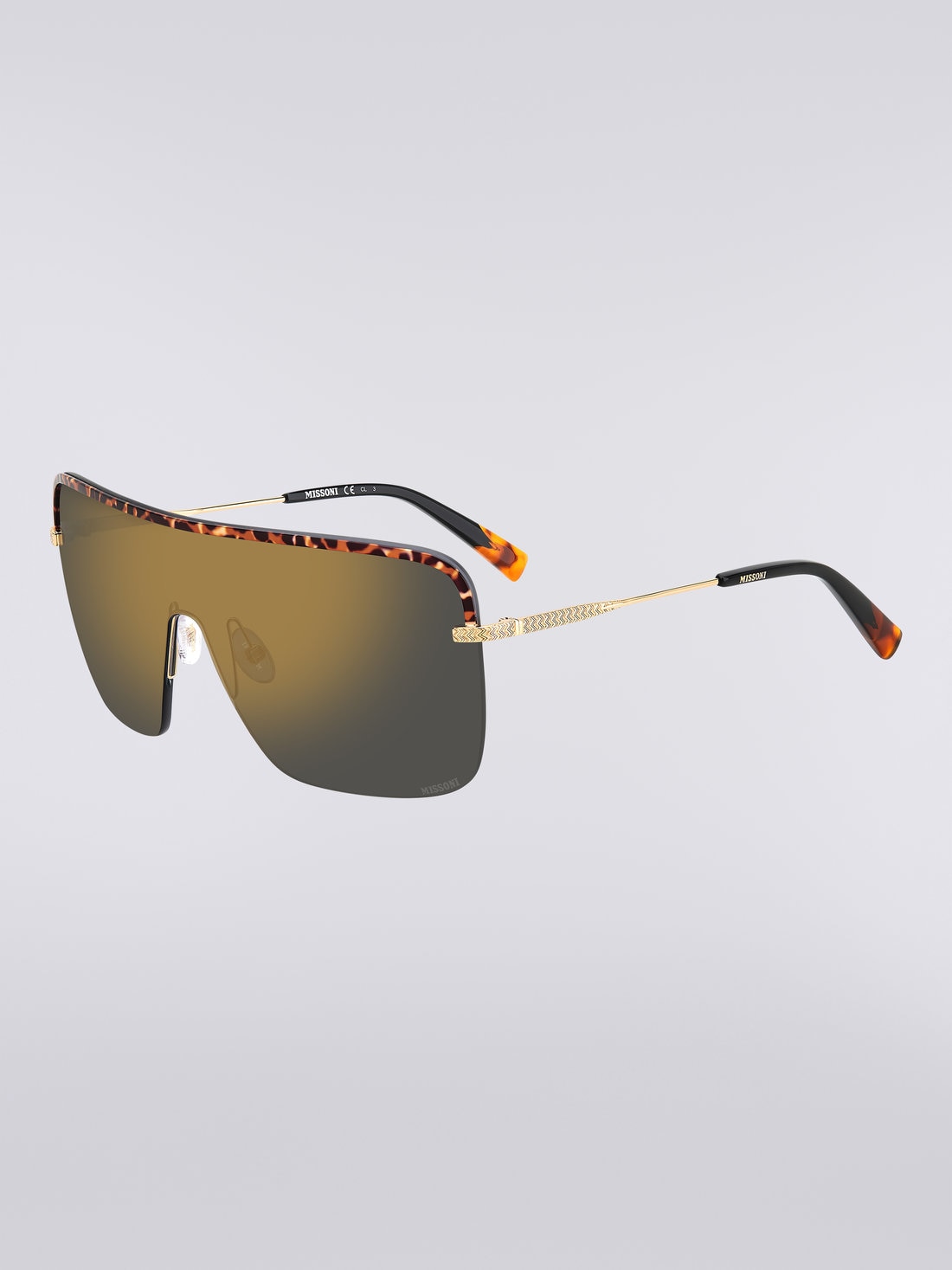 Lunettes de soleil Missoni Seasonal en métal, Multicolore  - 8051575840210 - 1