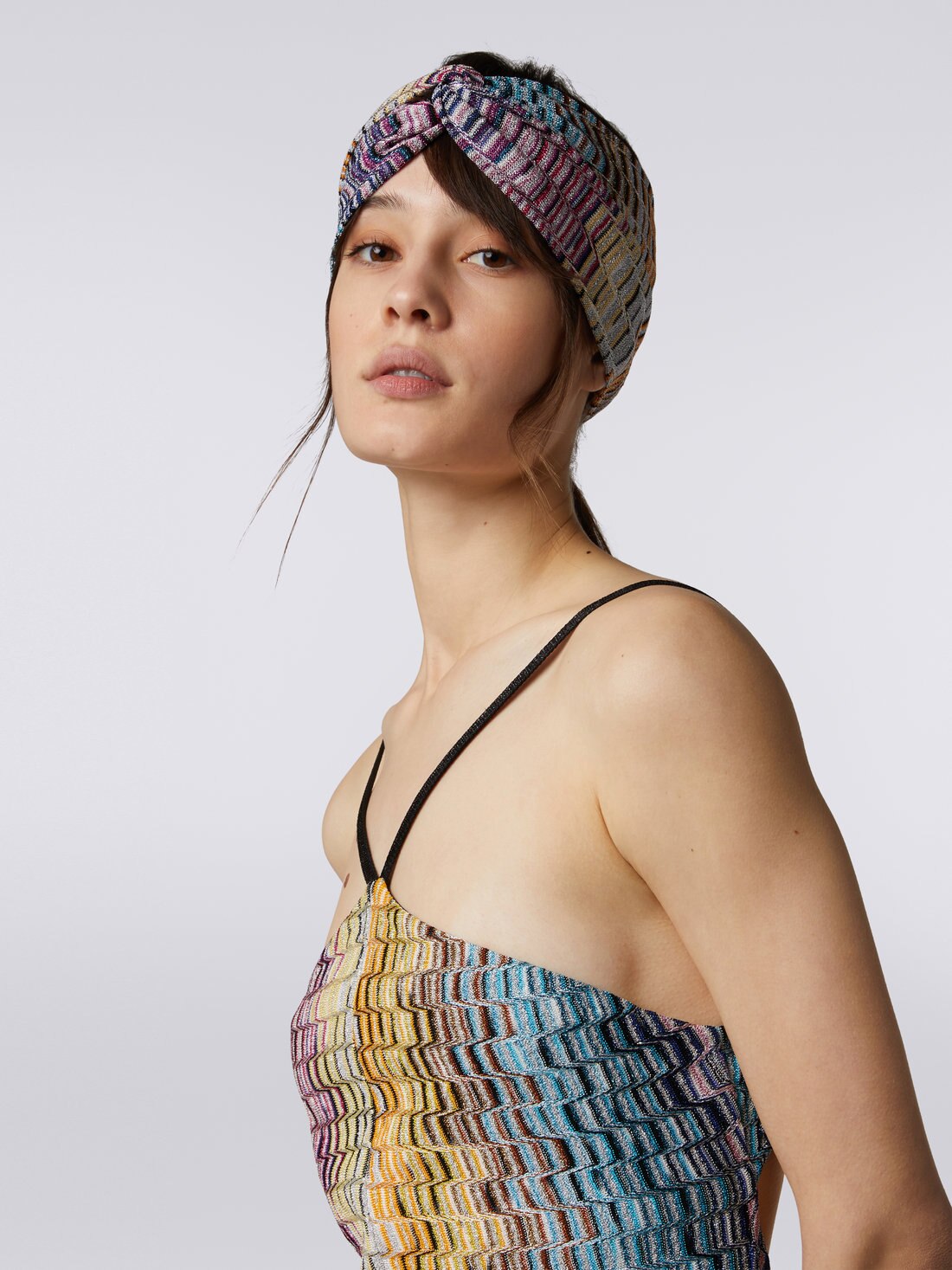 Bandeau pour cheveux avec motif grec multicolore, Multicolore  - 8051575919046 - 2