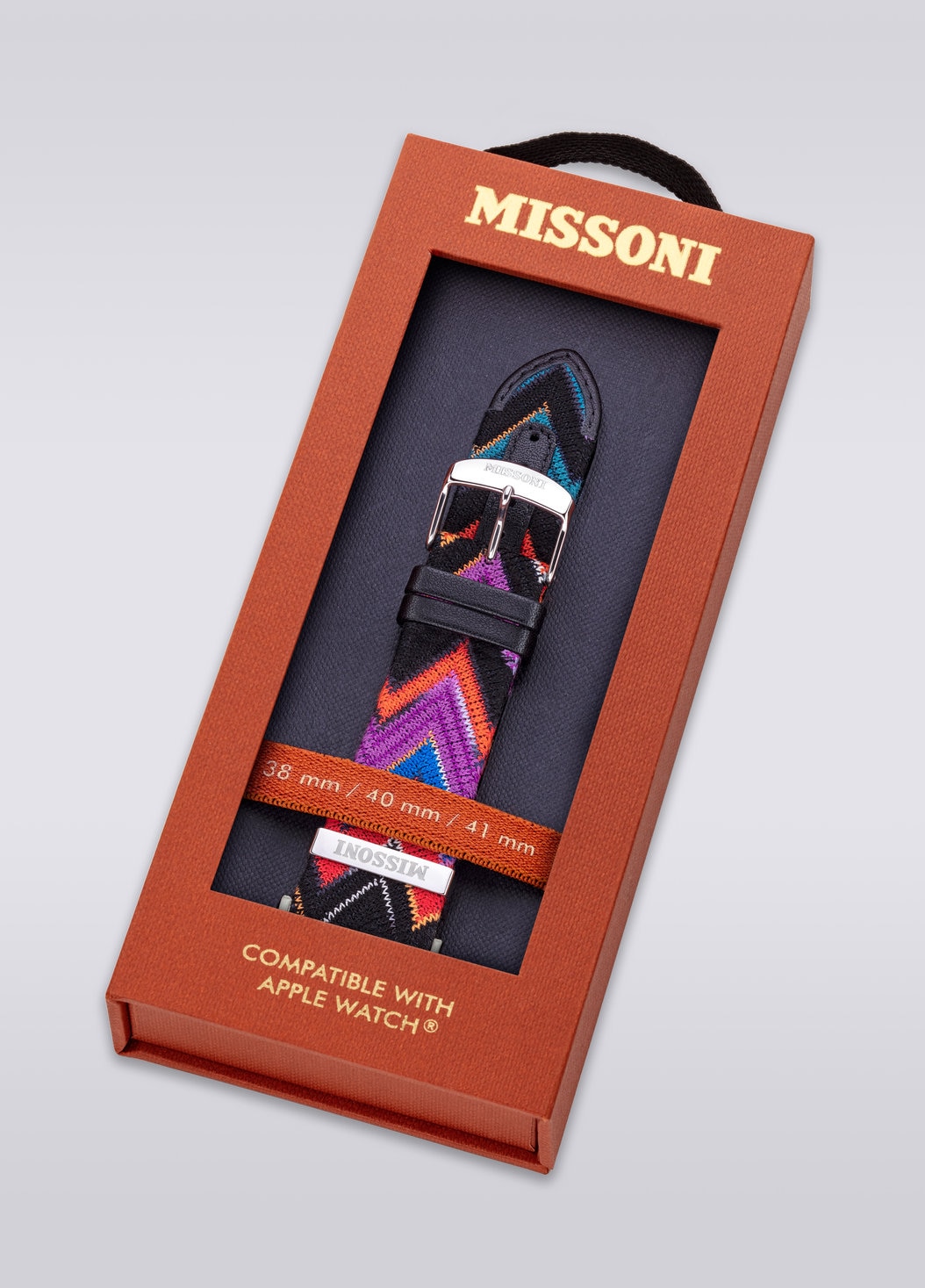 Missoni Fabric 22 mm Apple watch compatible strap, Multicoloured  - 8053147046266 - 5
