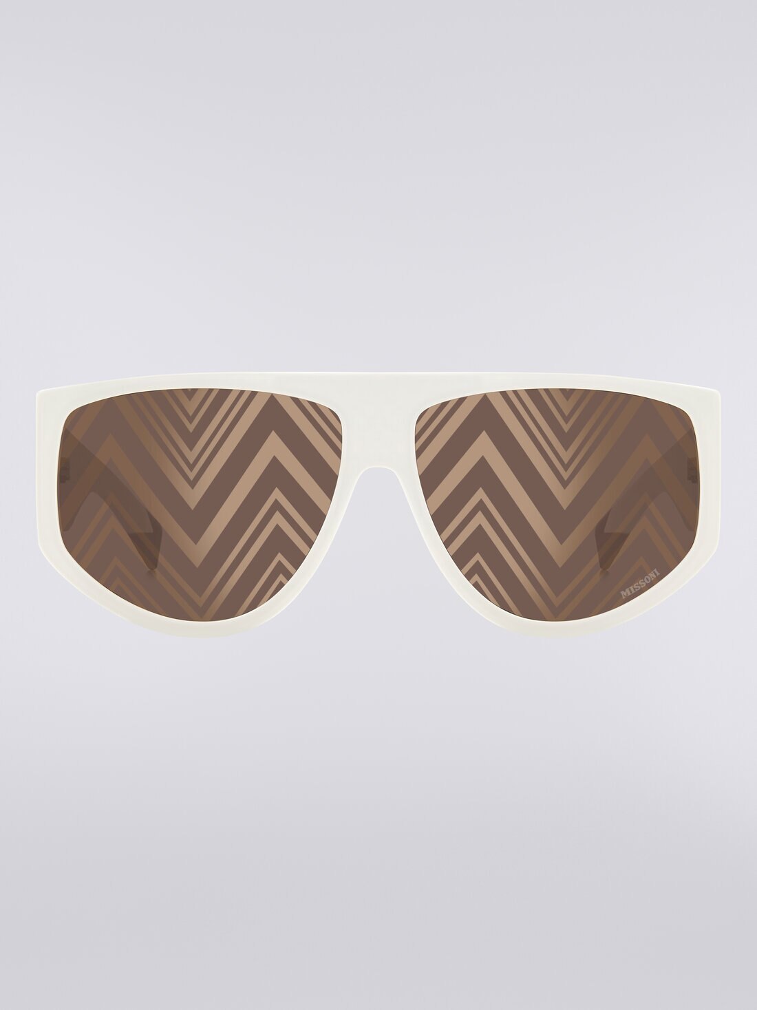 Sonnenbrille in Tropfenform mit übergroßen Bügeln, Mehrfarbig  - 8053147115474 - 0
