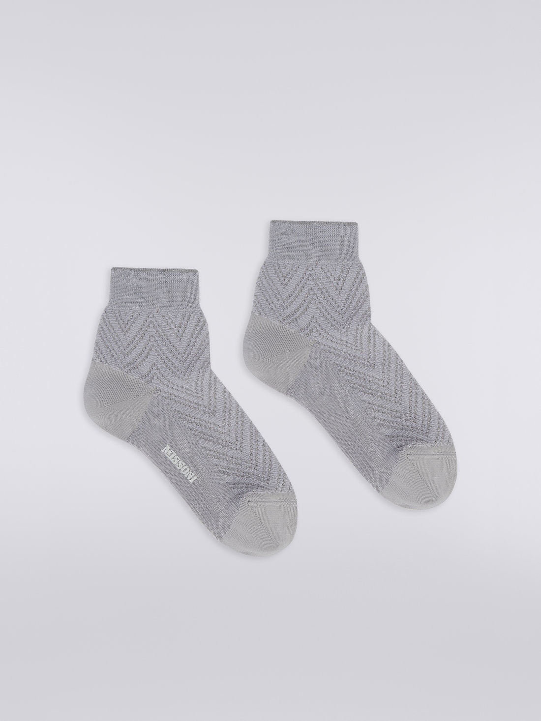 Chaussures courtes en modal à zigzag avec lurex, Multicolore  - LS23WS0UBV00DCSM67R - 0