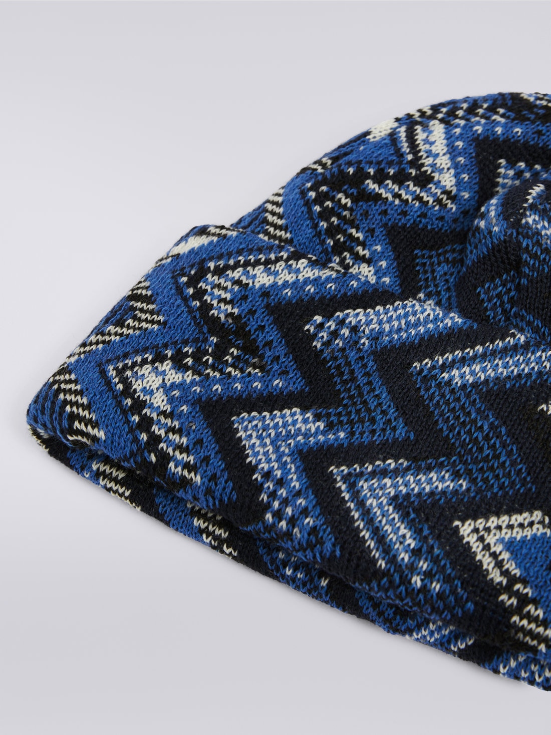 Cappello in maglia di lana zig zag, Multicolore  - 8053147023090 - 1
