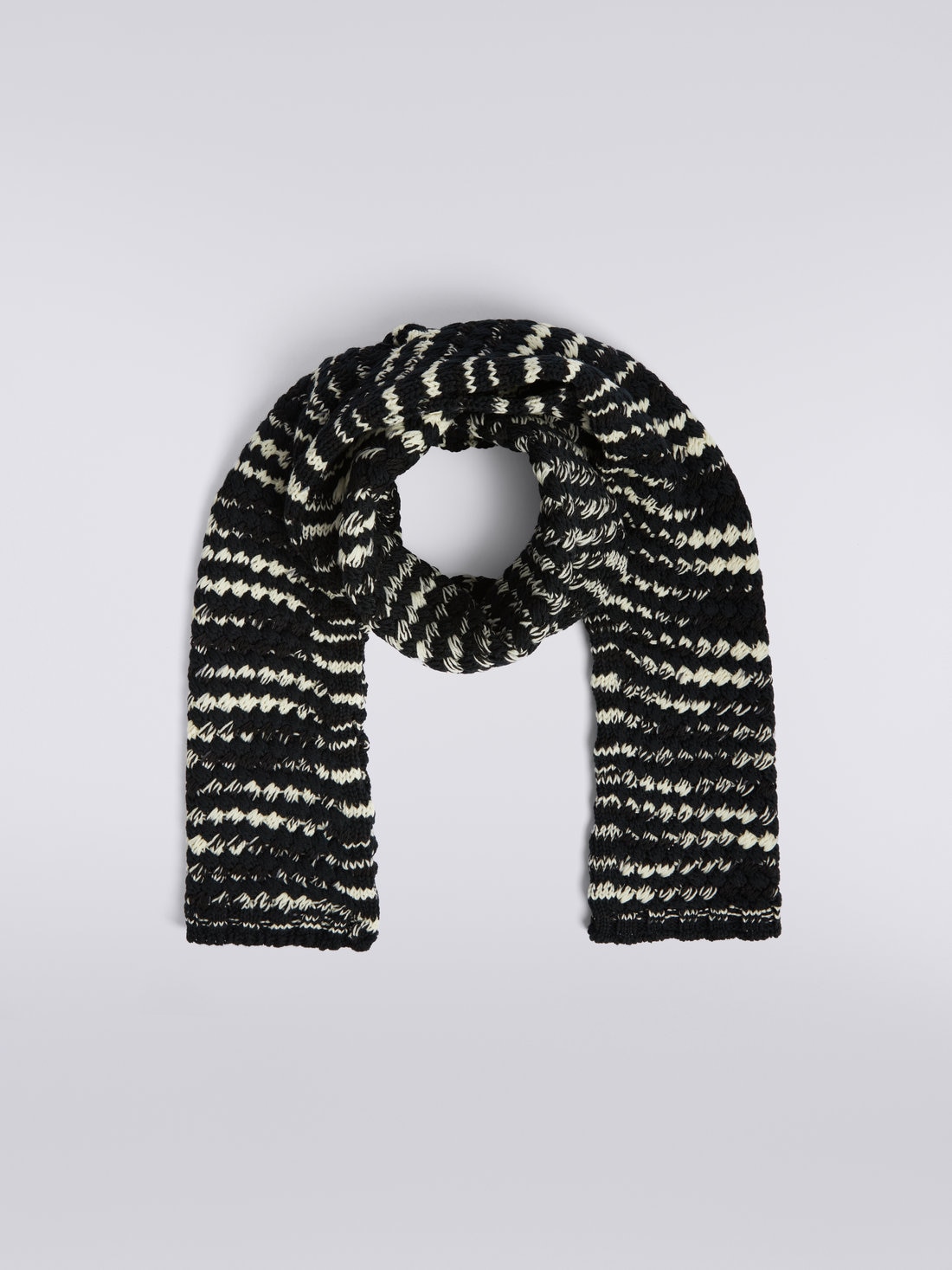 Slub wool knit scarf, Multicoloured  - 8053147023106 - 0