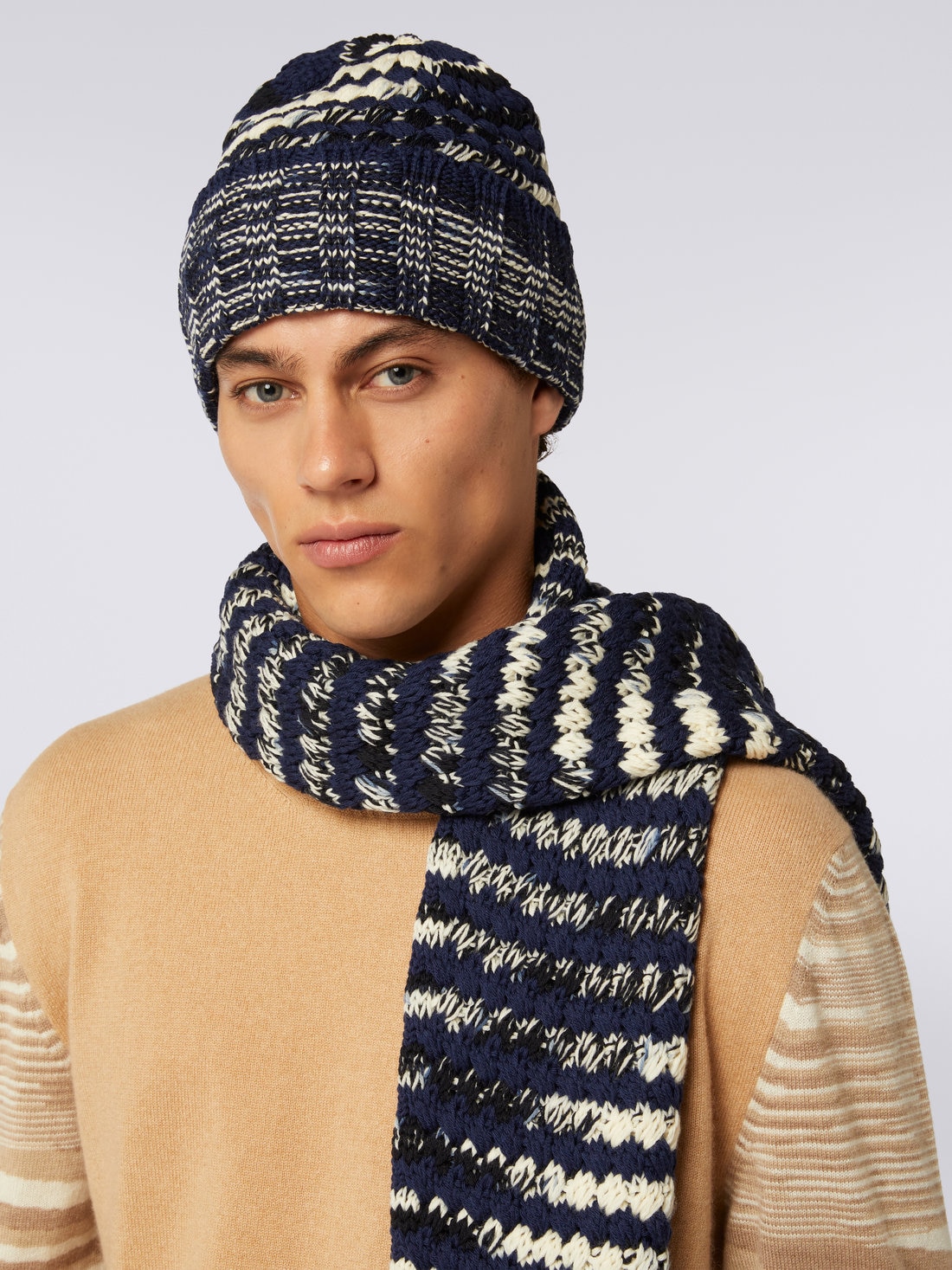 Wool knit hat  , Multicoloured  - 8053147023120 - 2
