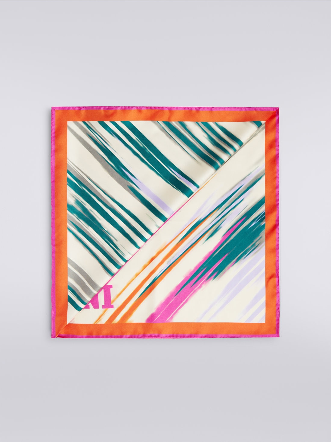 Slub silk scarf, Multicoloured  - 8053147023816 - 0
