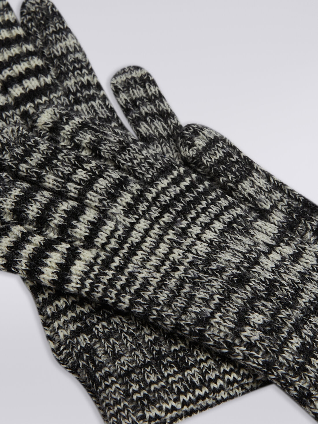 Slub wool knit gloves, Multicoloured  - 8053147023977 - 1