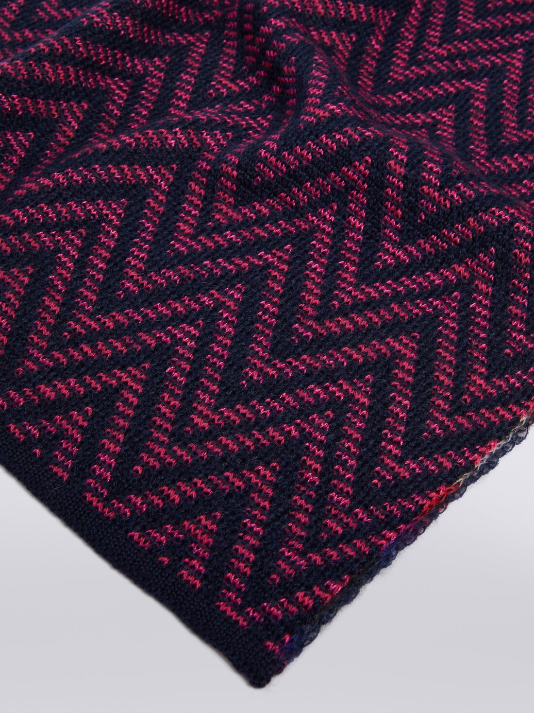 Bufanda de lana y mohair zigzag, Multicolor  - 8053147024233 - 1