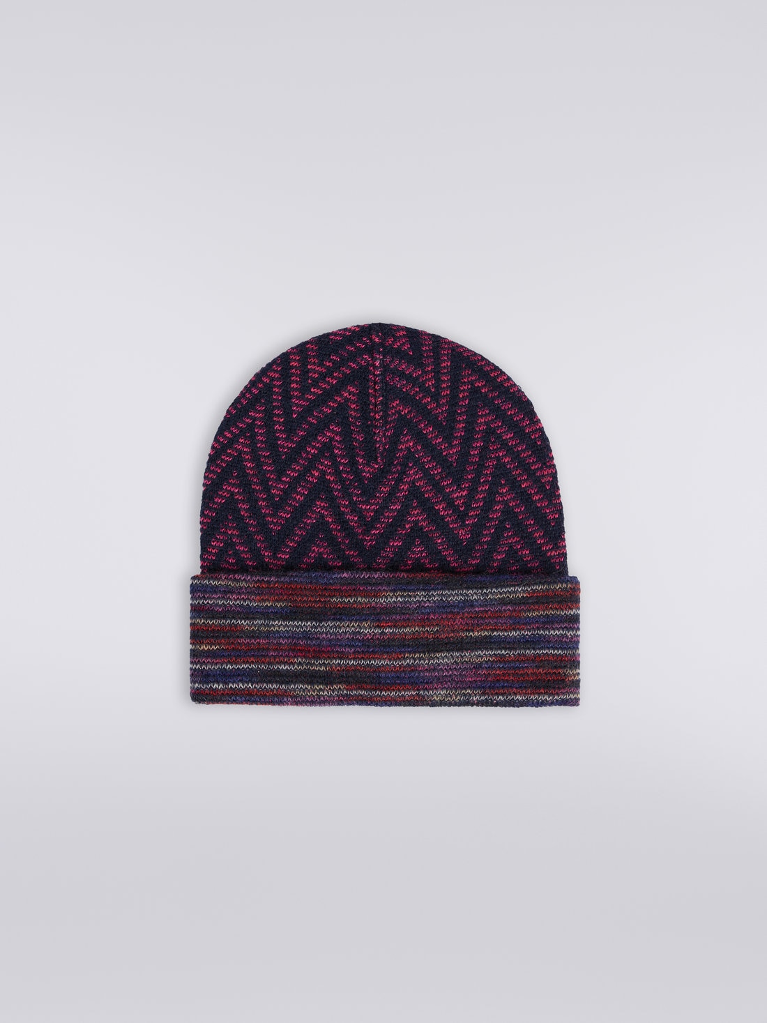 Zigzag wool and alpaca hat, Multicoloured  - 8053147024257 - 0