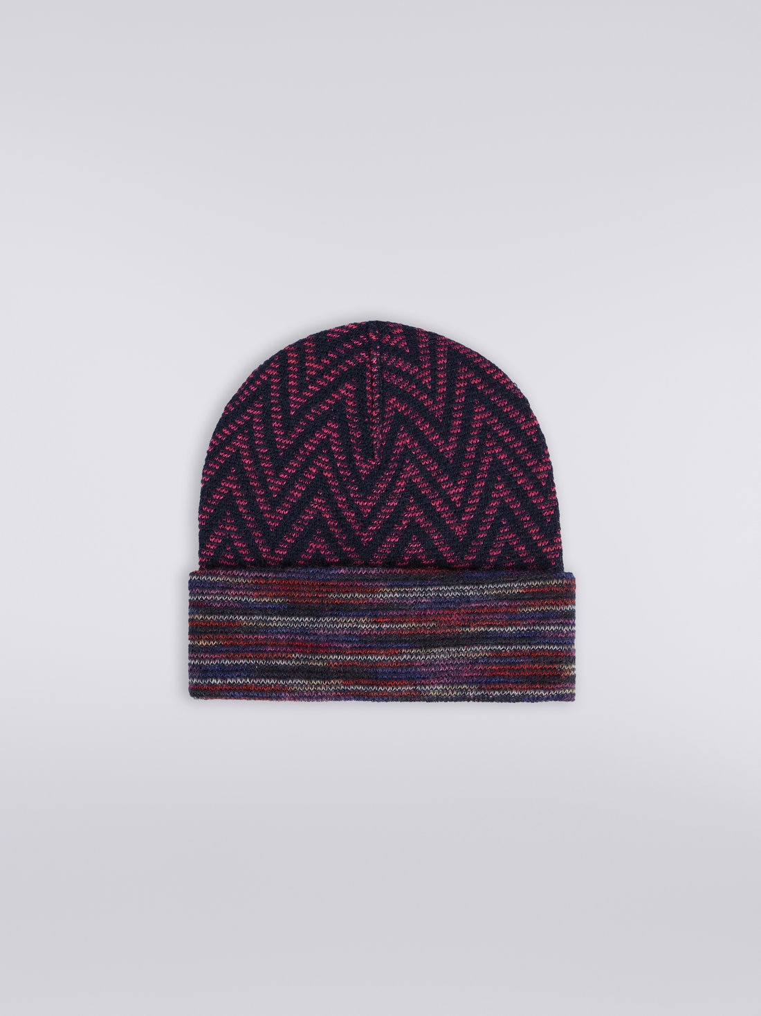 Gorro de lana y alpaca zigzag, Multicolor  - 8053147024257 - 0