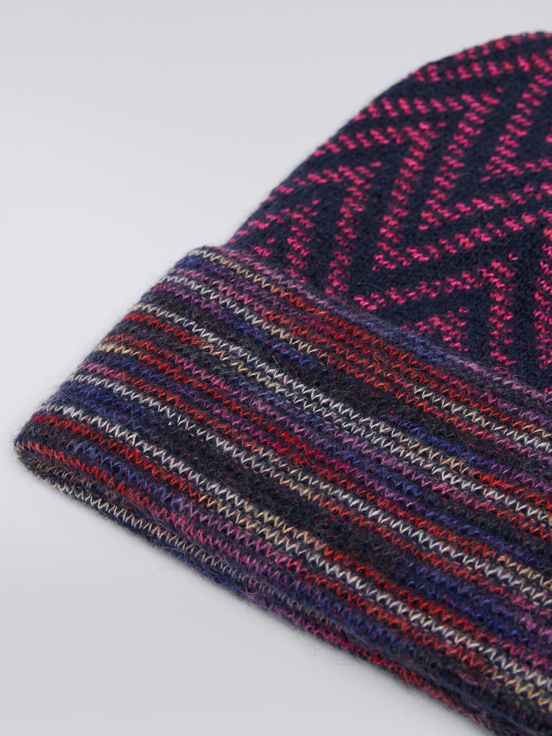 Gorro de lana y alpaca zigzag, Multicolor  - 8053147024257 - 1