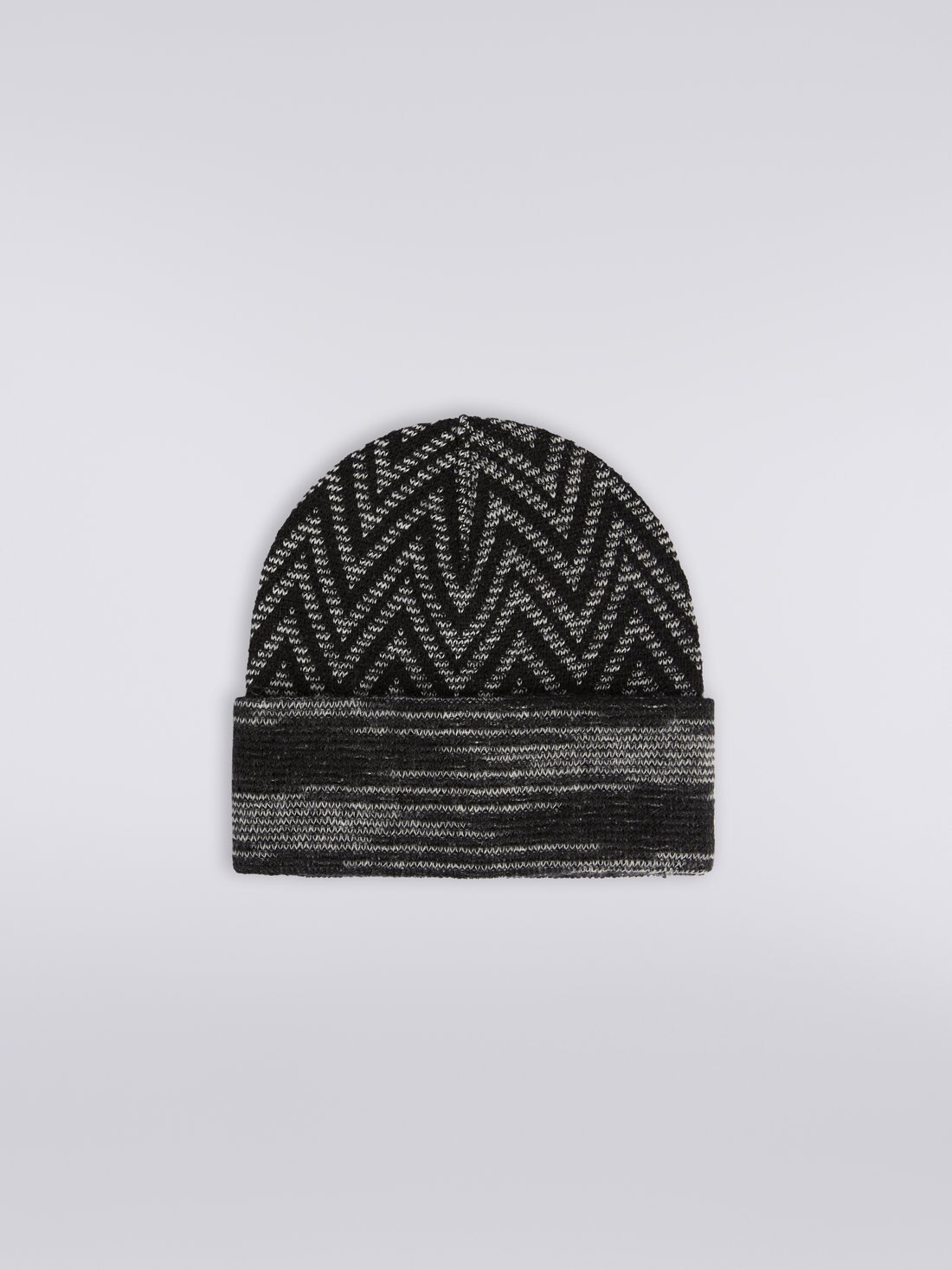 Gorro de lana y alpaca zigzag, Multicolor  - 8053147024264 - 0