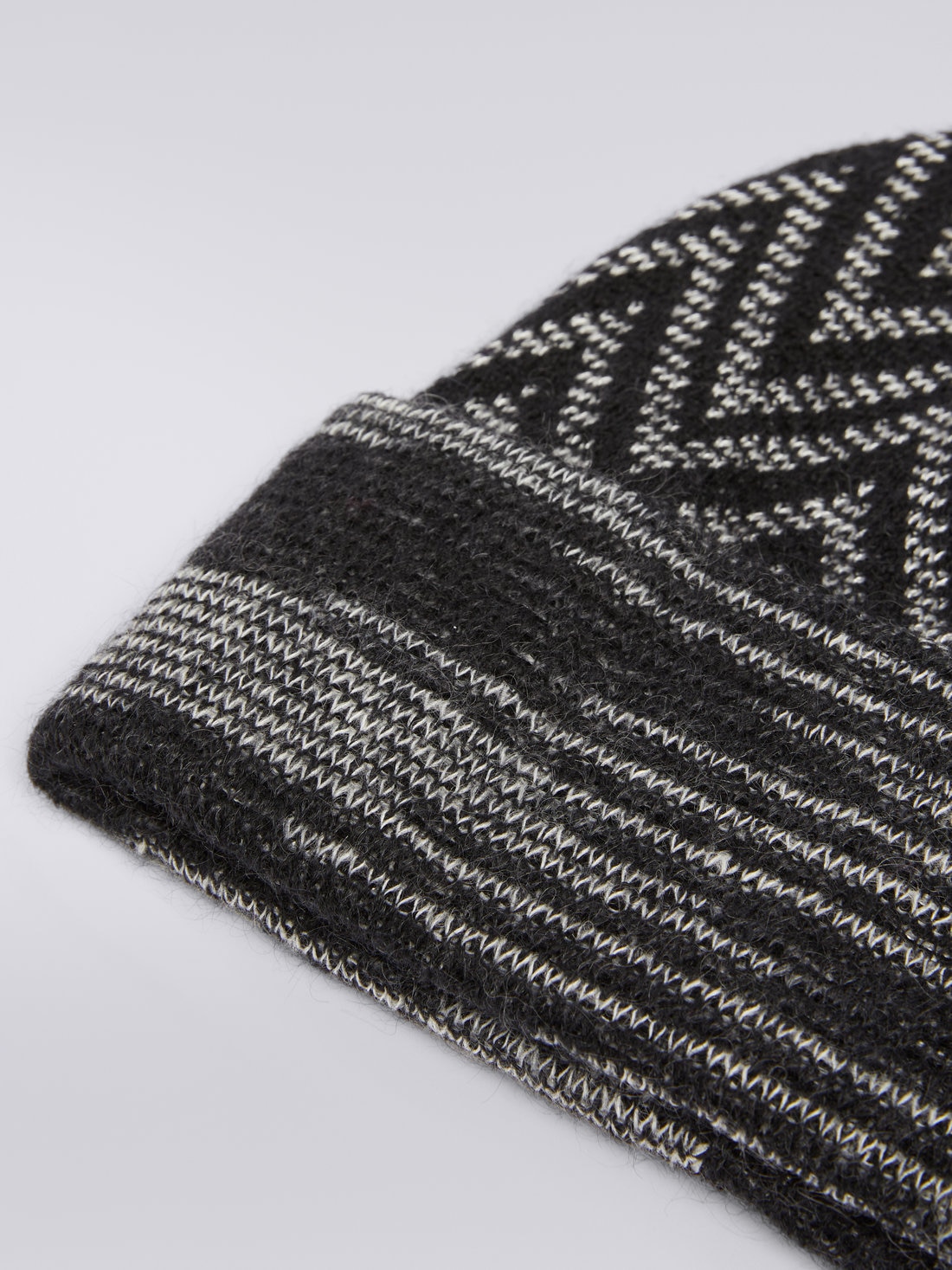Zigzag wool and alpaca hat, Multicoloured  - 8053147024264 - 1