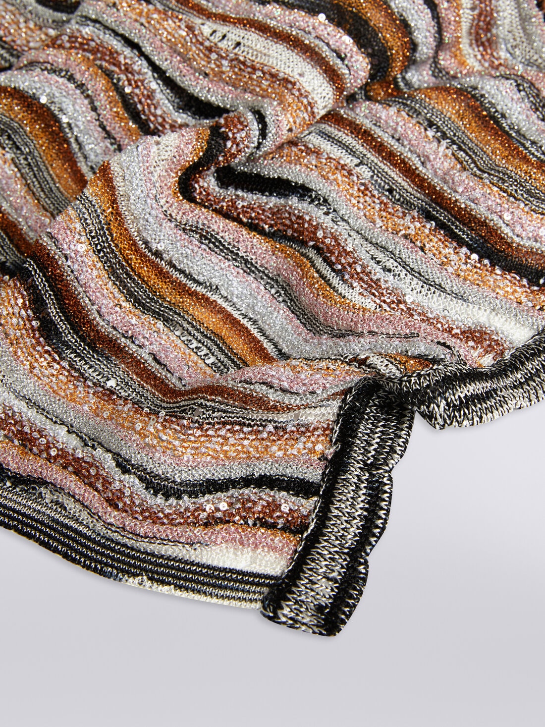 Viscose blend scarf with sequins, Multicoloured  - 8053147024349 - 1