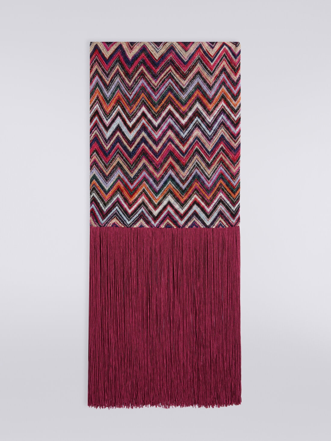 Lamé viscose blend scarf, Multicoloured  - 8053147024455 - 0