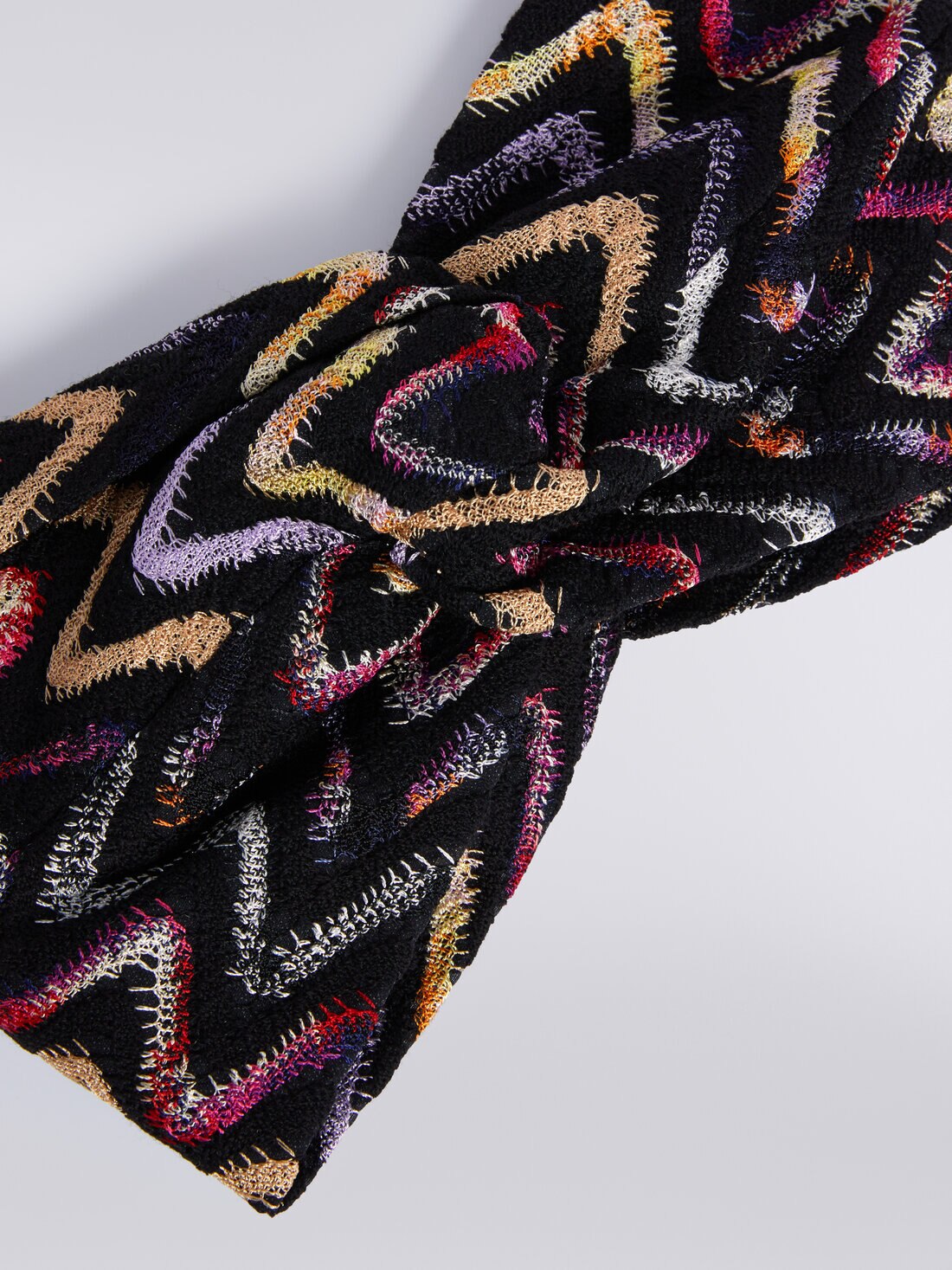 Wool and viscose headband, Multicoloured  - 8053147024547 - 1