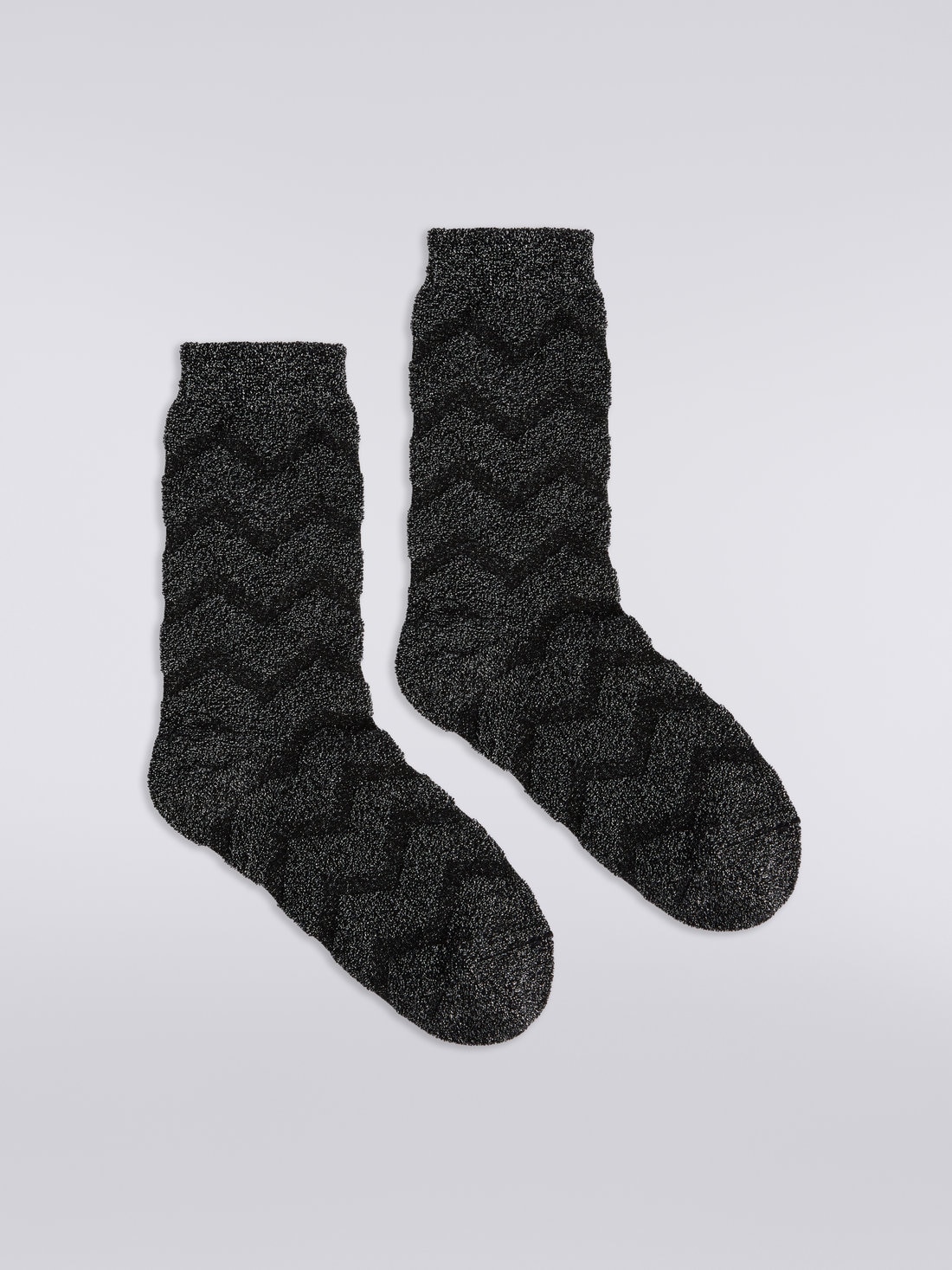 Short zigzag cotton and nylon socks , Multicoloured  - 0