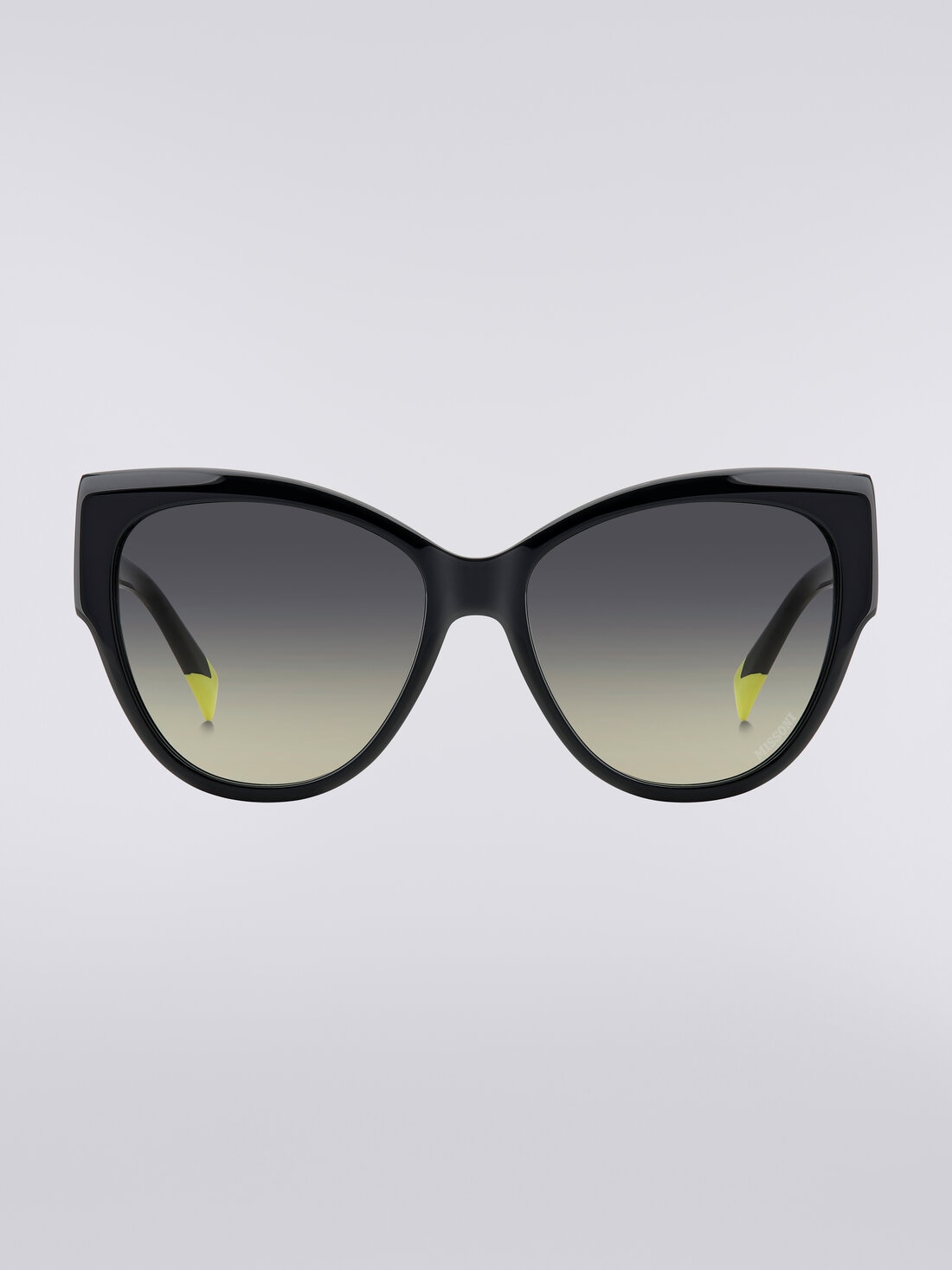 Sonnenbrille mit abgerundeter Fassung und kontrastierendem Einsatz plus Logo, Mehrfarbig  - 8053147194943 - 0