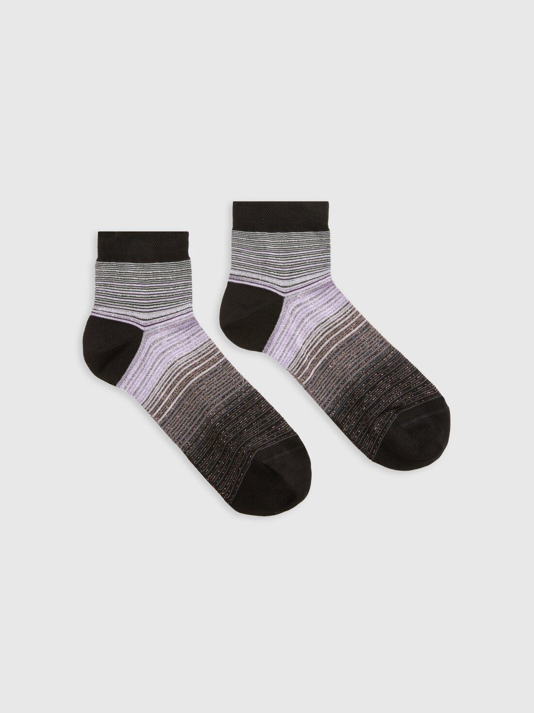 Ringelsocken aus Baumwolle und Nylon, Mehrfarbig  - 8053147141305 - 0