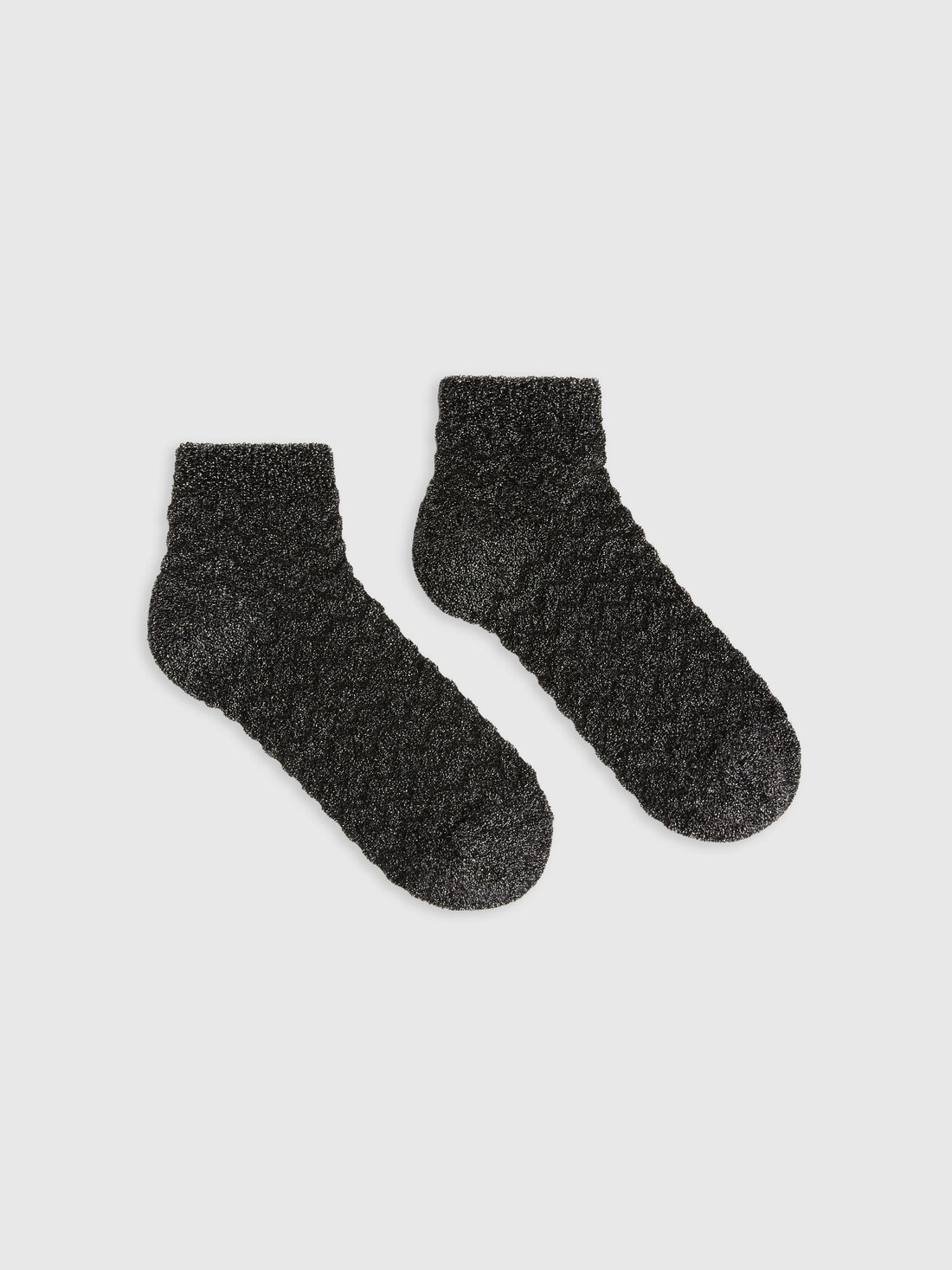 Chaussettes en coton et nylon à zig-zag, Multicolore  - LS24SS07BV00FUSM67V - 0