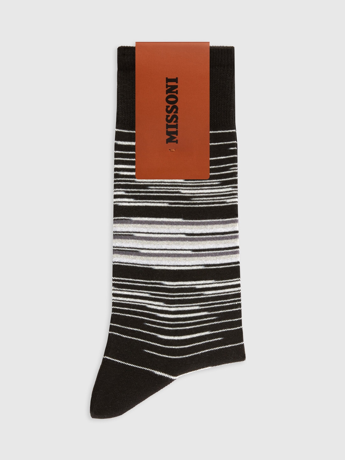 Kurze Socken aus Baumwollmischgewebe in Flammgarnoptik, Mehrfarbig  - LS24SS0BBV00FTSM67S - 1