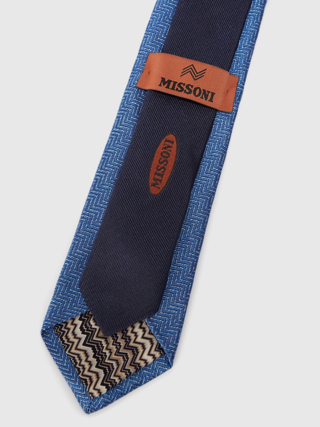 Silk chevron tie, Multicoloured  - 8053147141930 - 2