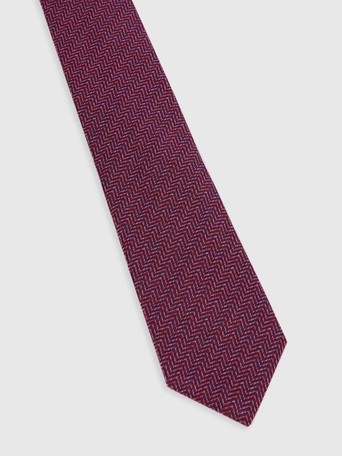 Corbata de seda con estampado de espigas, Multicolor  - 8053147141947 - 1