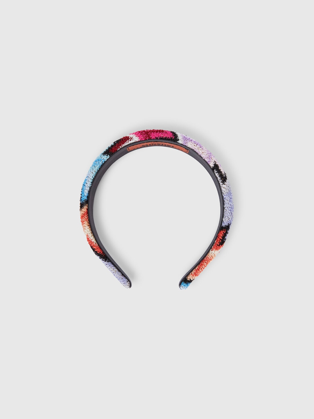Hair band in viscose with zigzag pattern , Multicoloured  - 8053147142487 - 0