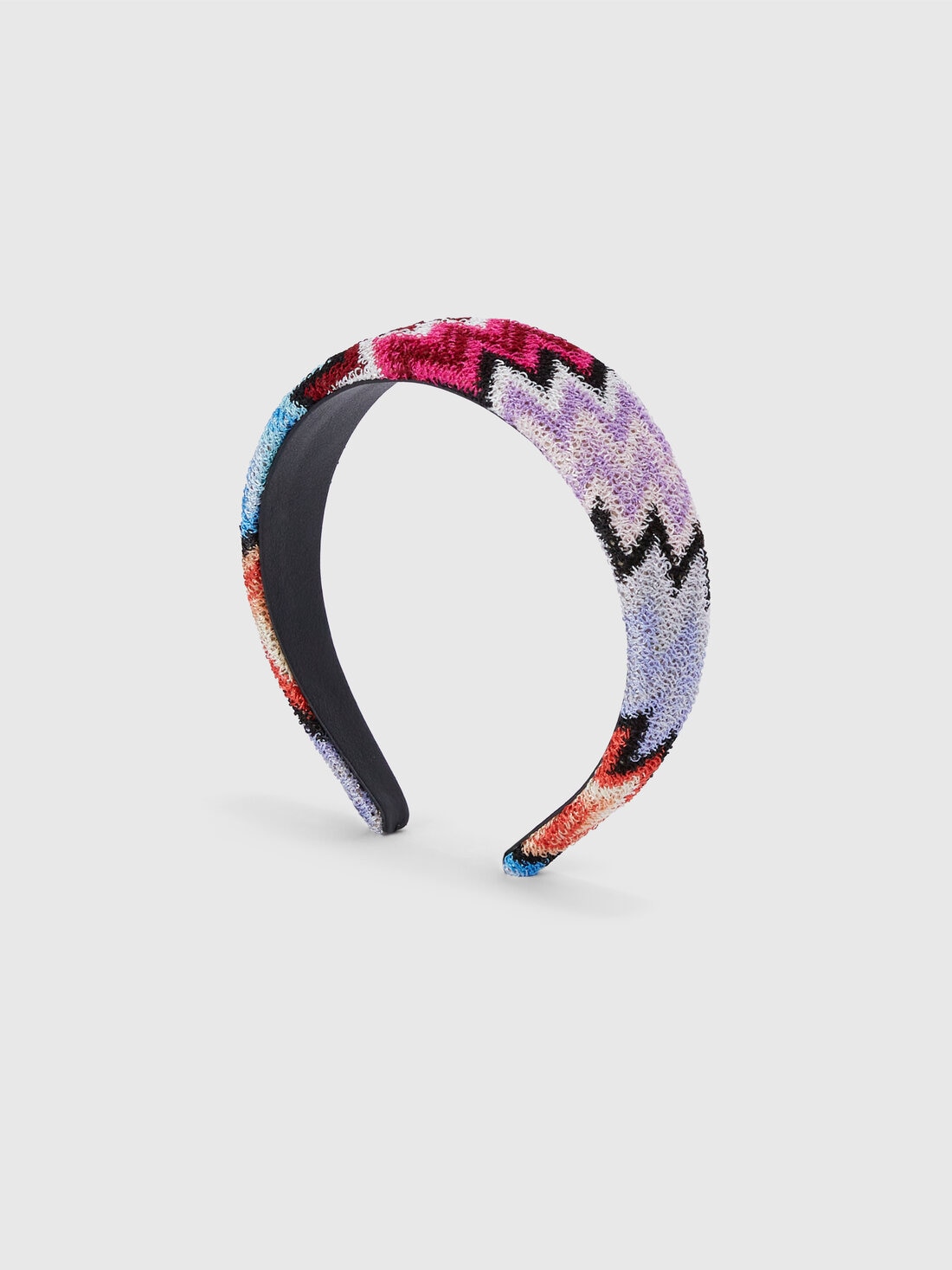 Hair band in viscose with zigzag pattern , Multicoloured  - 8053147142487 - 1