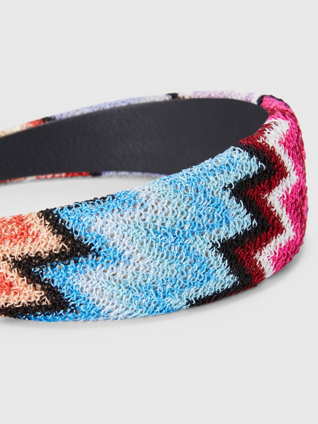 Hair band in viscose with zigzag pattern , Multicoloured  - 8053147142487 - 2