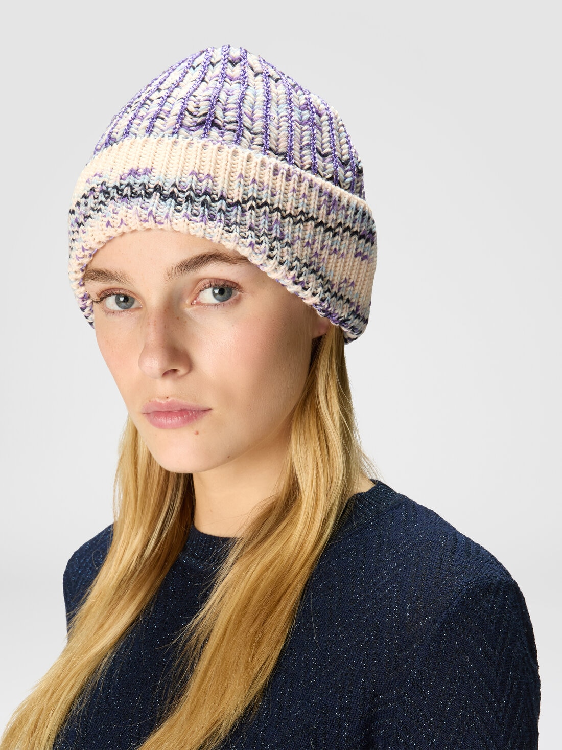Slub wool blend beanie, Multicoloured  - 8053147229836 - 2