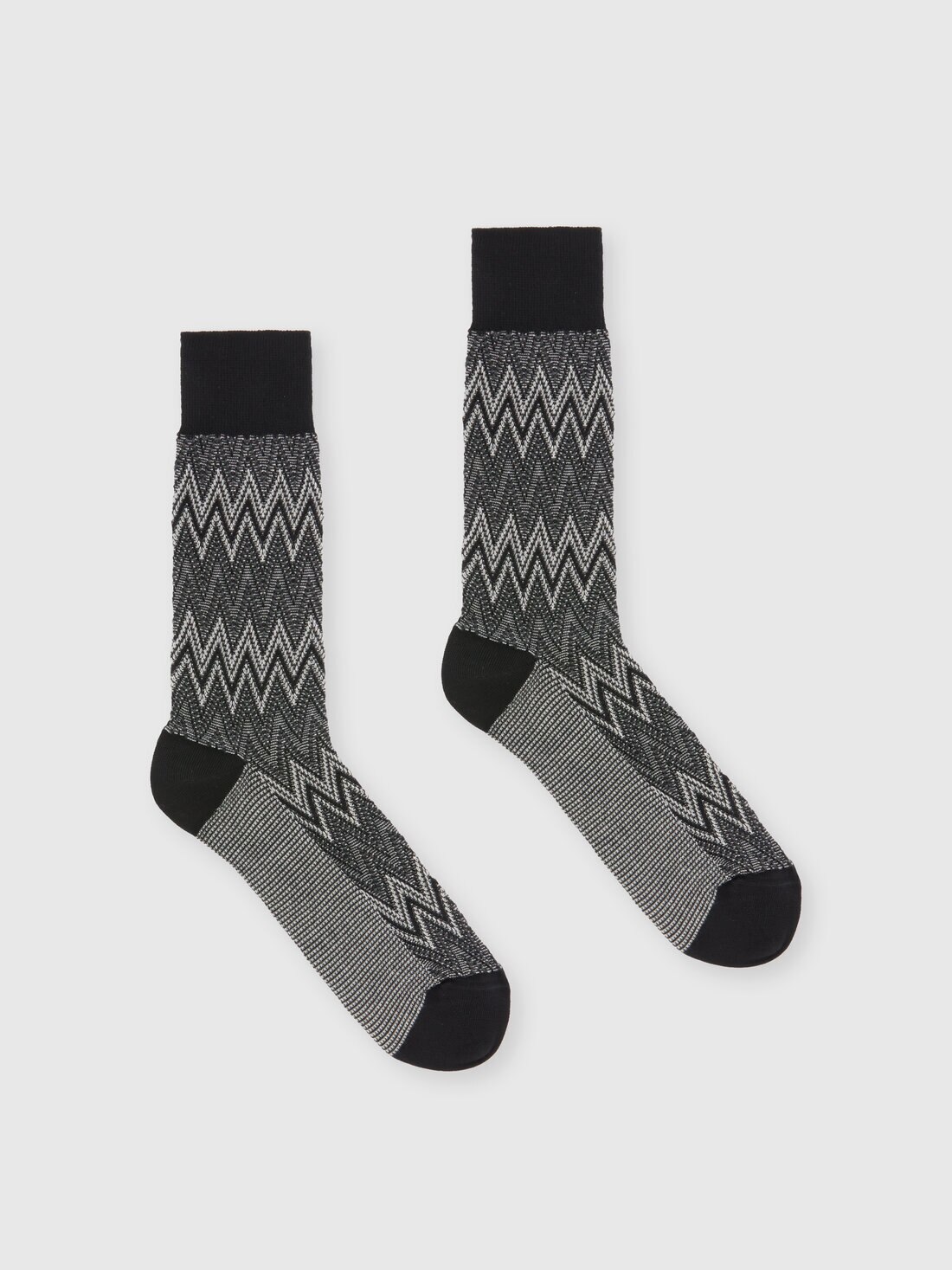 Calcetines de mezcla de algodón en zig zag, Multicolor  - LS24WS0EBV00GLSM67R - 0