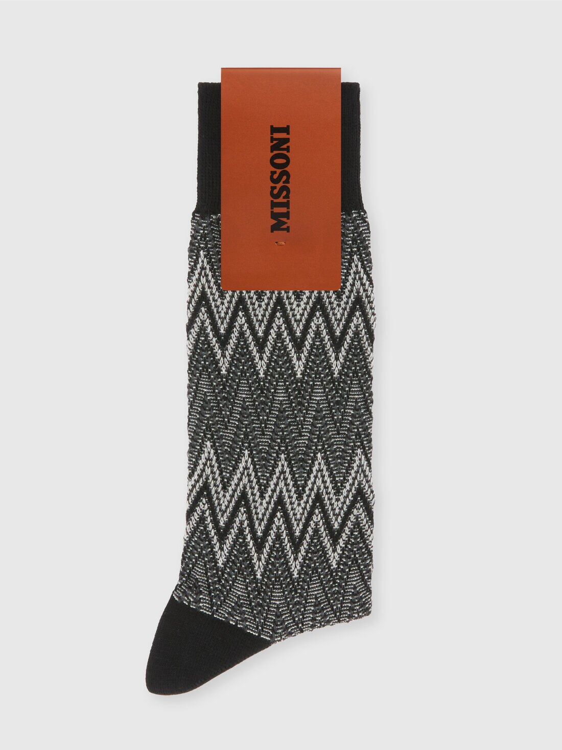 Calcetines de mezcla de algodón en zig zag, Multicolor  - LS24WS0EBV00GLSM67R - 1