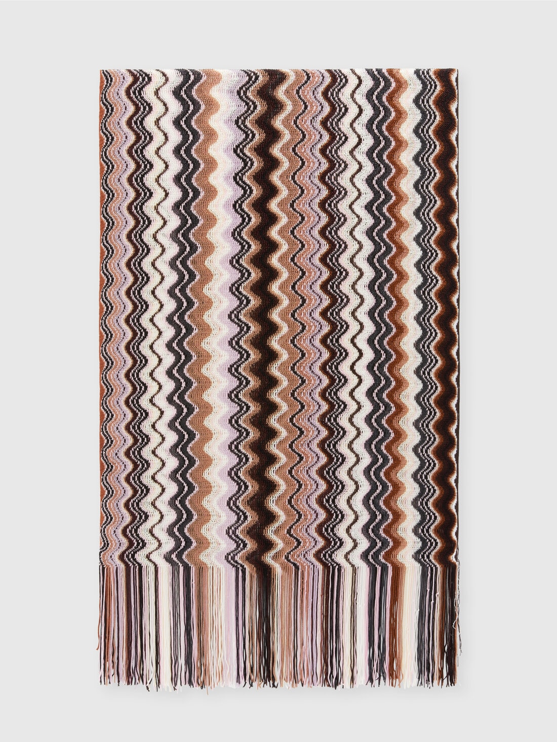 Chevron viscose scarf, Multicoloured  - 8053147230993 - 0