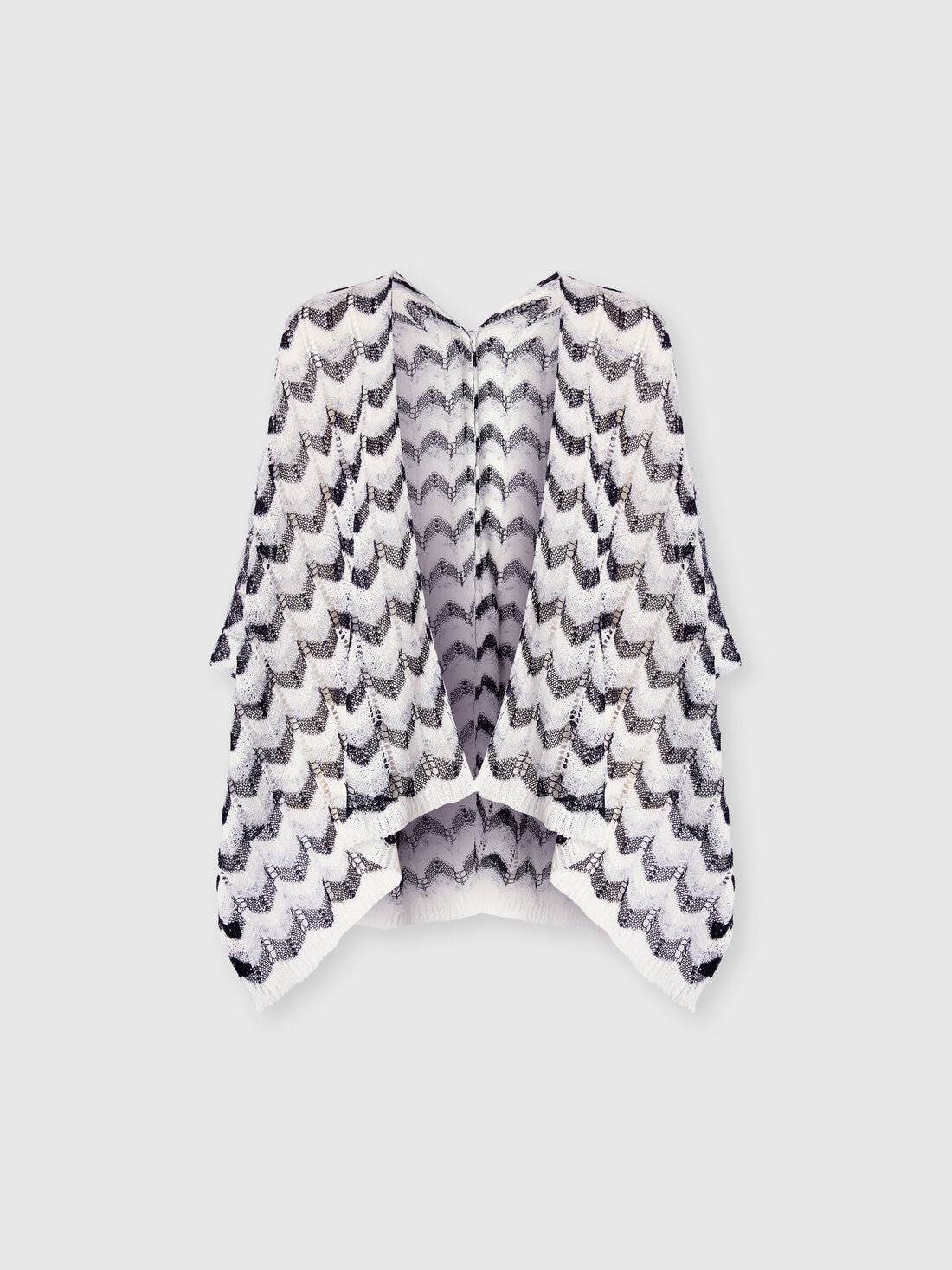 Capa de punto con estampado en zigzag, Multicolor  - 8053147594262 - 0