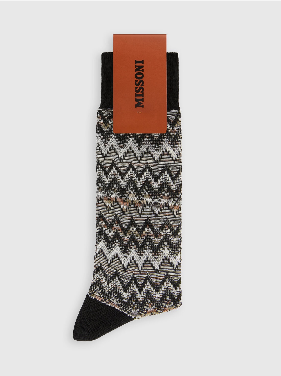 Calzini medi misto cotone zig zag e linee, Multicolore  - LS25SS0CBV00HKSM67R - 1