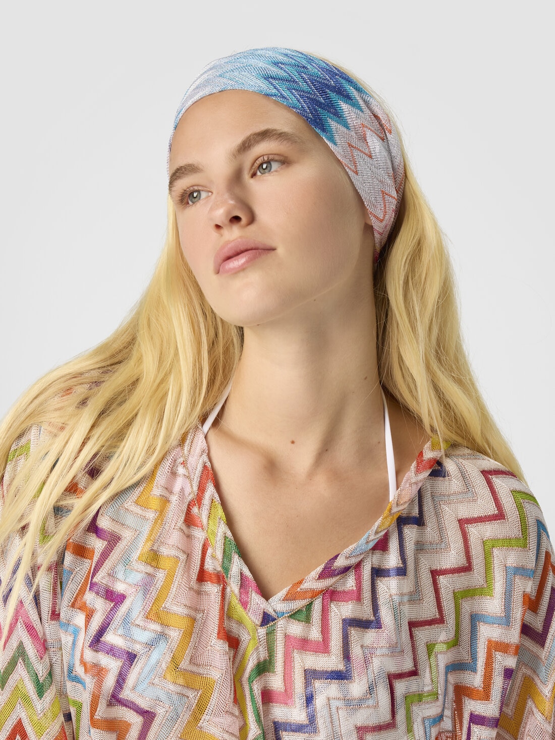 Fascia per capelli in viscosa e lamé, Multicolore  - 8053147595276 - 2