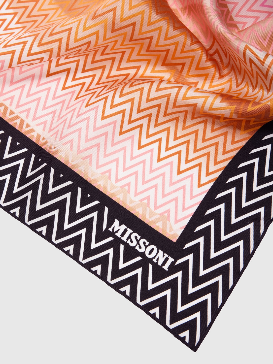 Scarf with zigzag print, Multicoloured  - 8053147595436 - 1