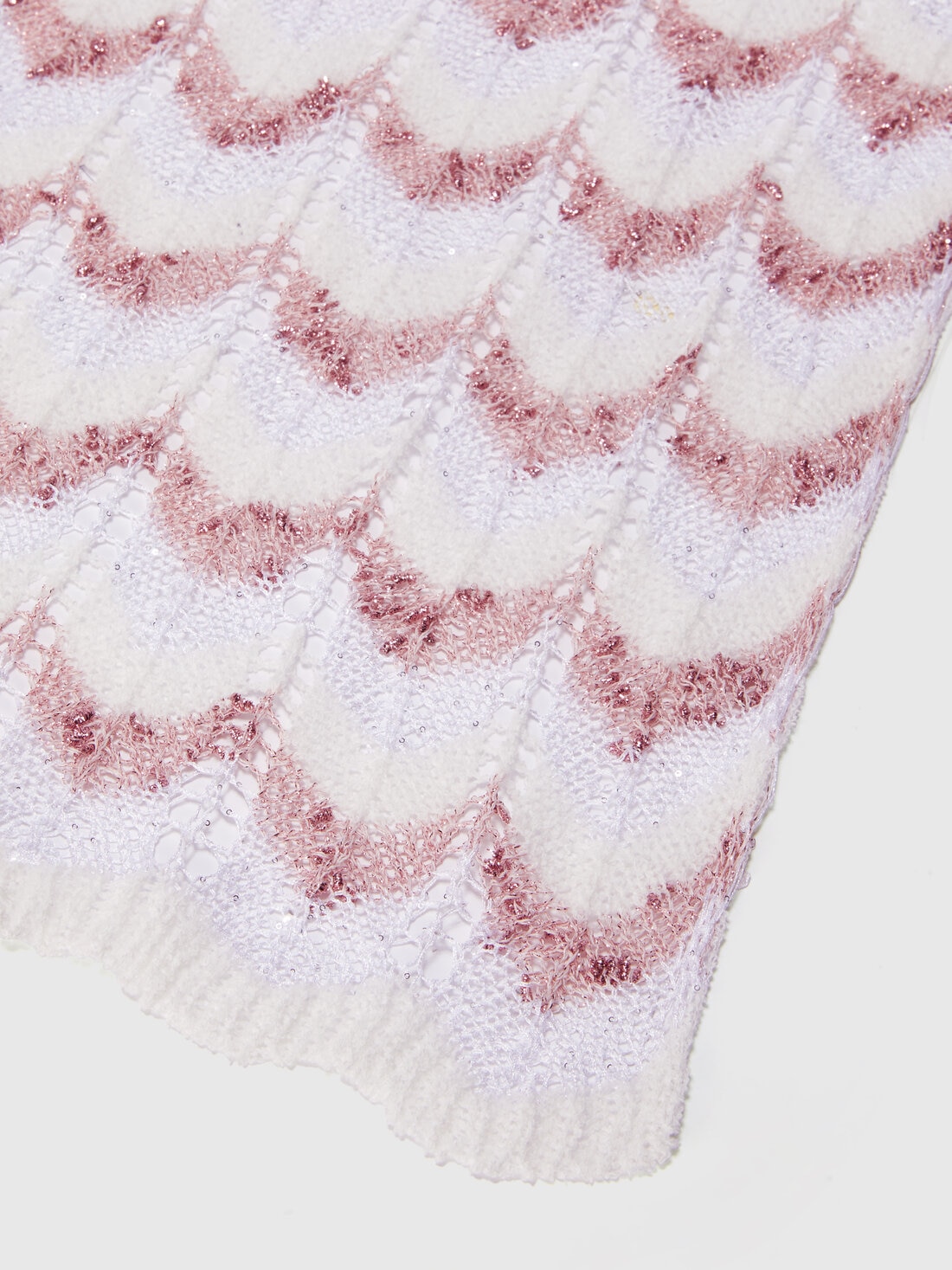 Knit scarf with chevron pattern, Multicoloured  - 8053147595573 - 1
