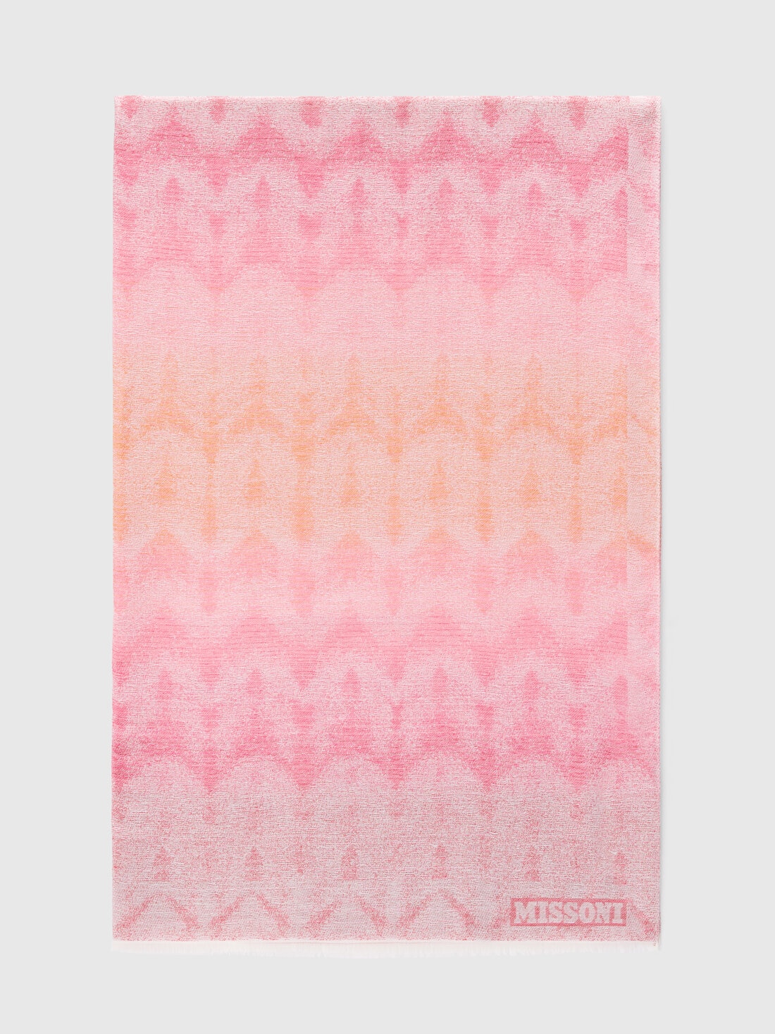 Bufanda con bordado dégradé en zigzag, Multicolor  - 8053147595863 - 0