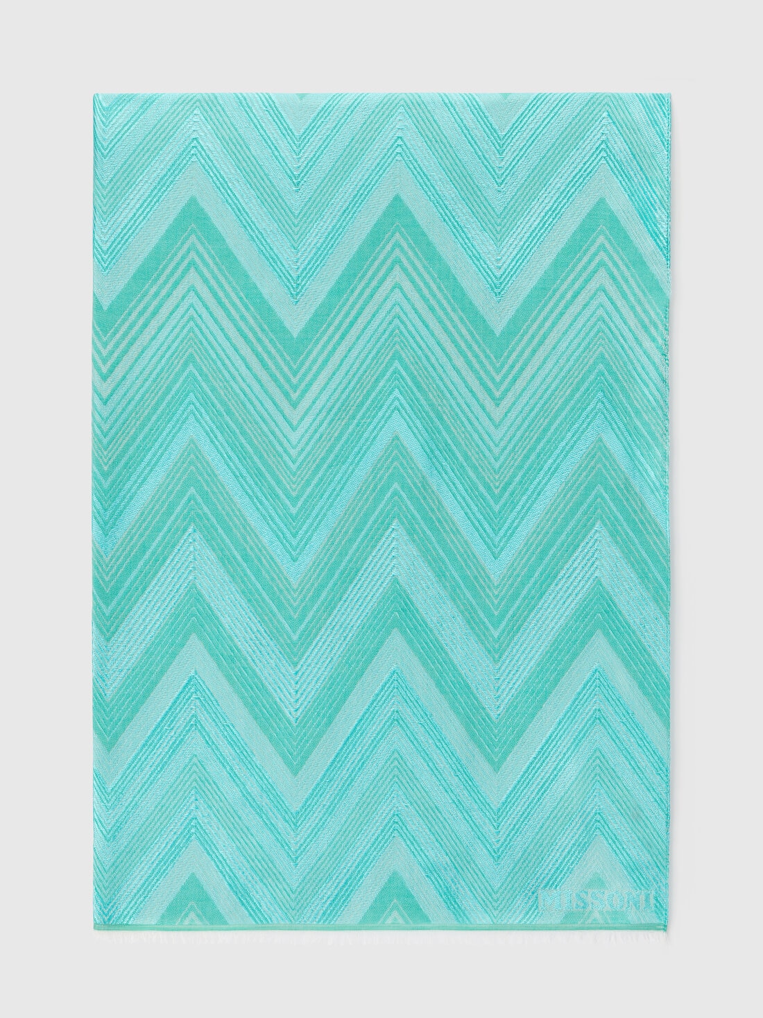 Cotton blend chevron stole, Multicoloured  - 8053147595894 - 0