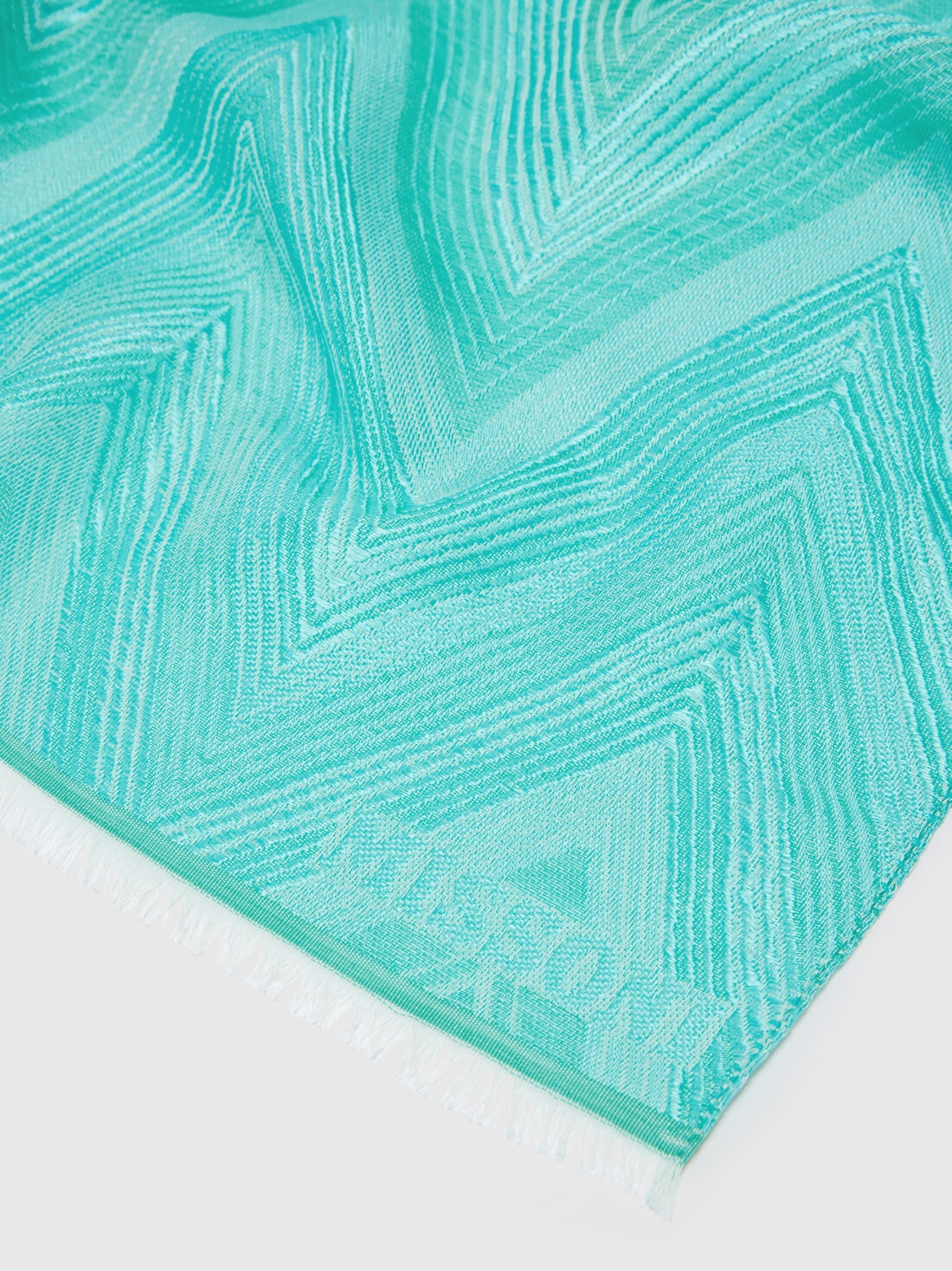 Cotton blend chevron stole, Multicoloured  - 8053147595894 - 1